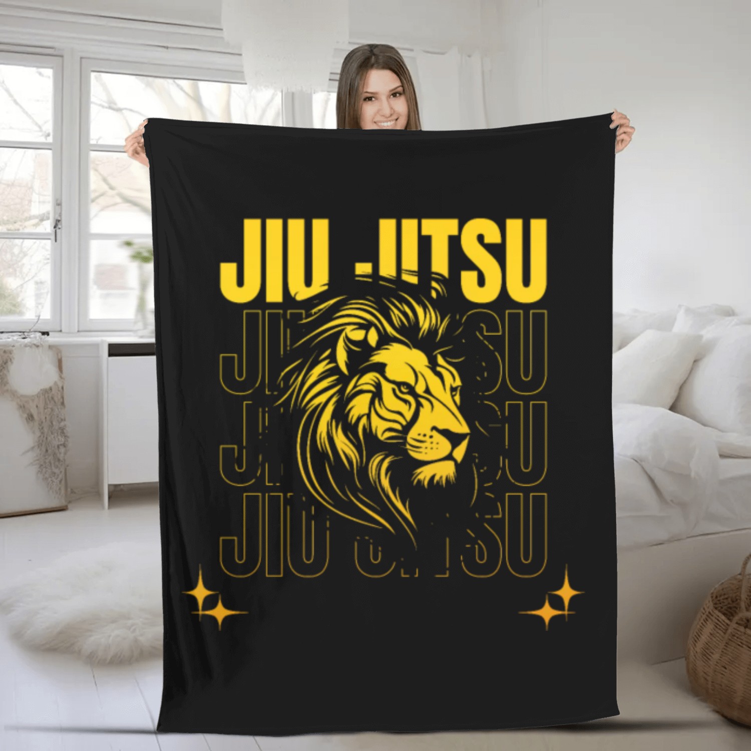 Men's Jiu Jitsu BJJ Student MMA Fan Fleece Blankets