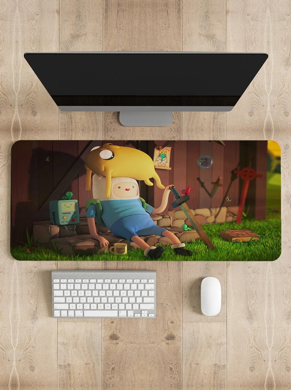 Adventure Time Mouse Pad | Gaming Mouse Pad | Customized Mouse Pad