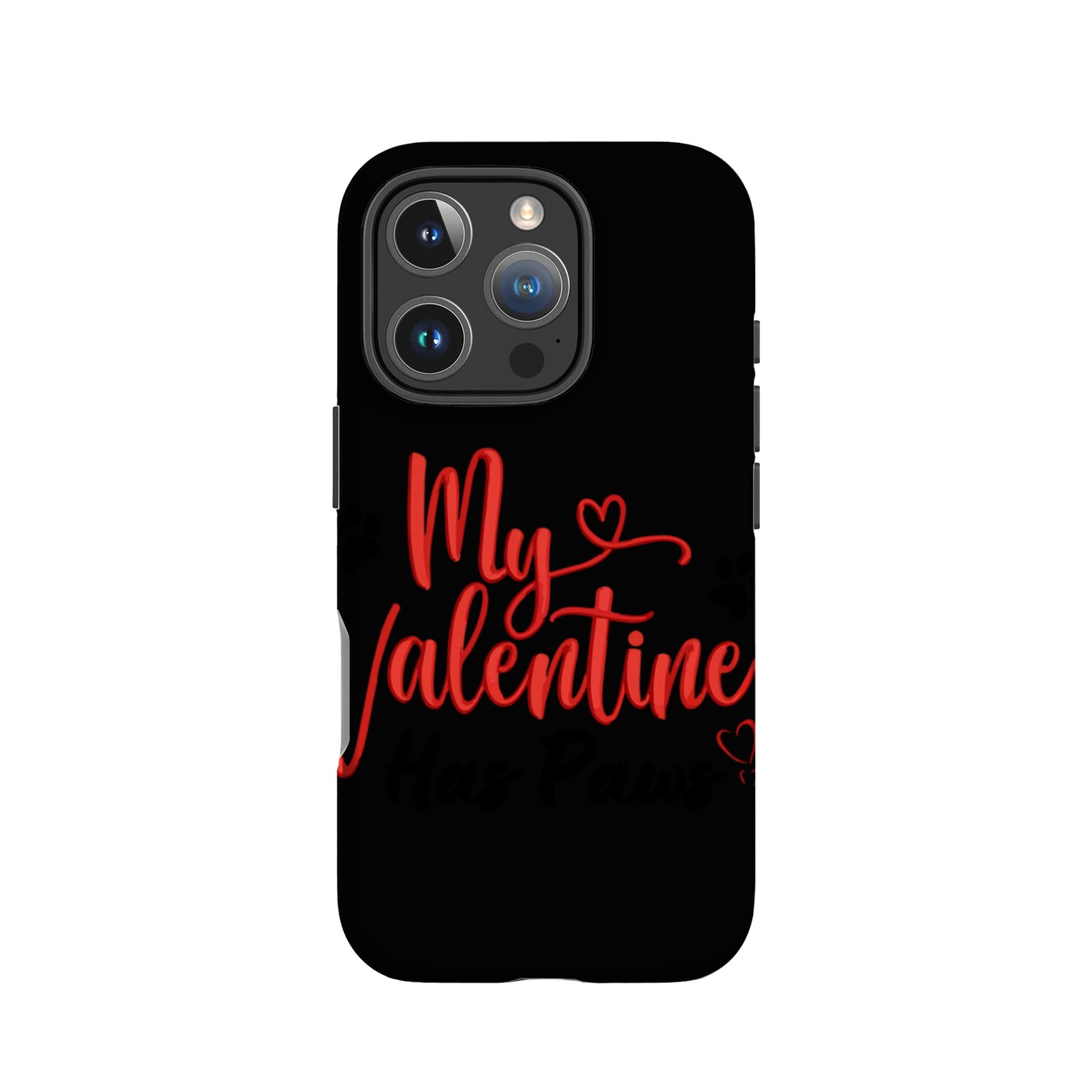My Valentine Has Paws IPhone Cases