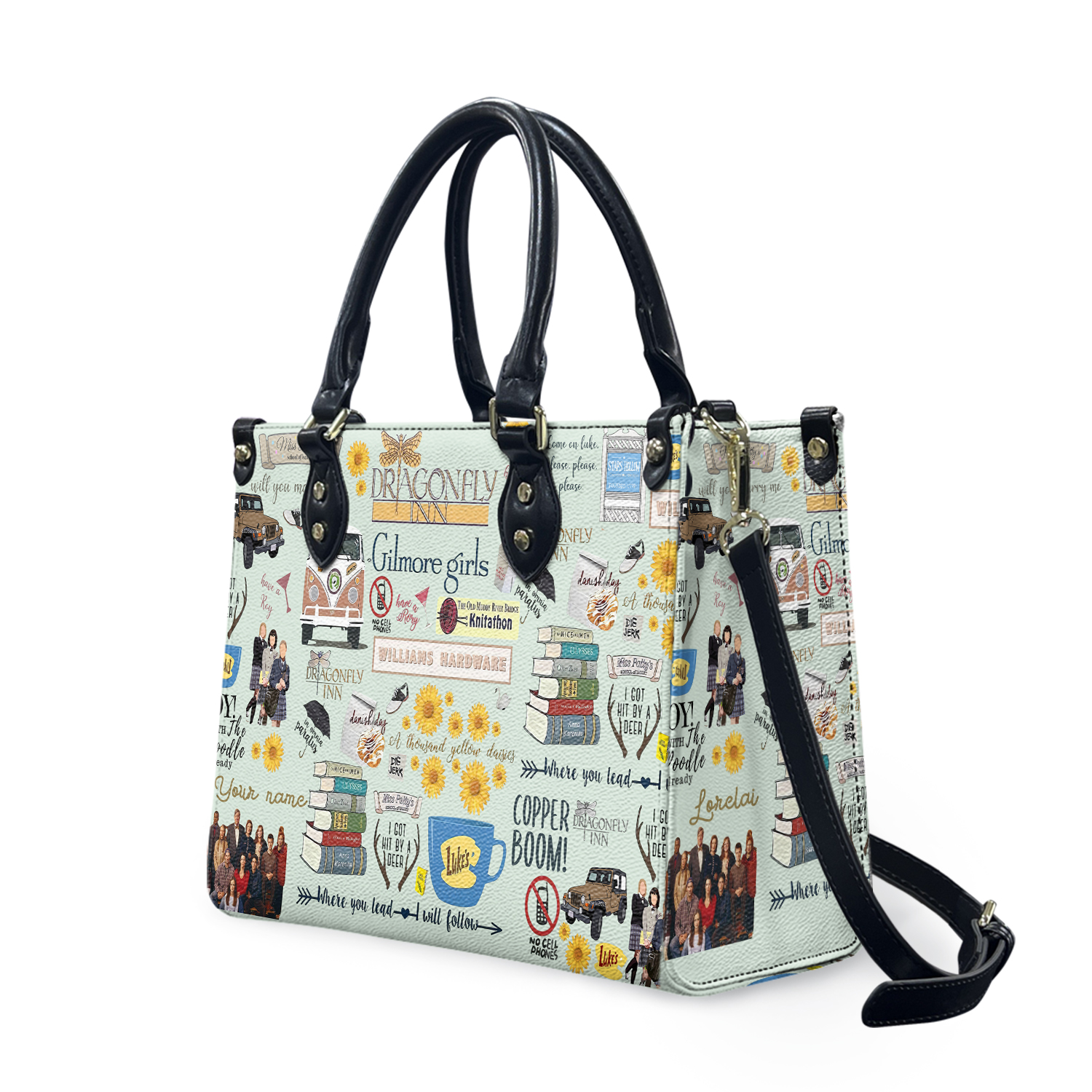 Gilmore Girls Leather Handbag, Gilmore Girls Bag, Leather Shoulder Bag