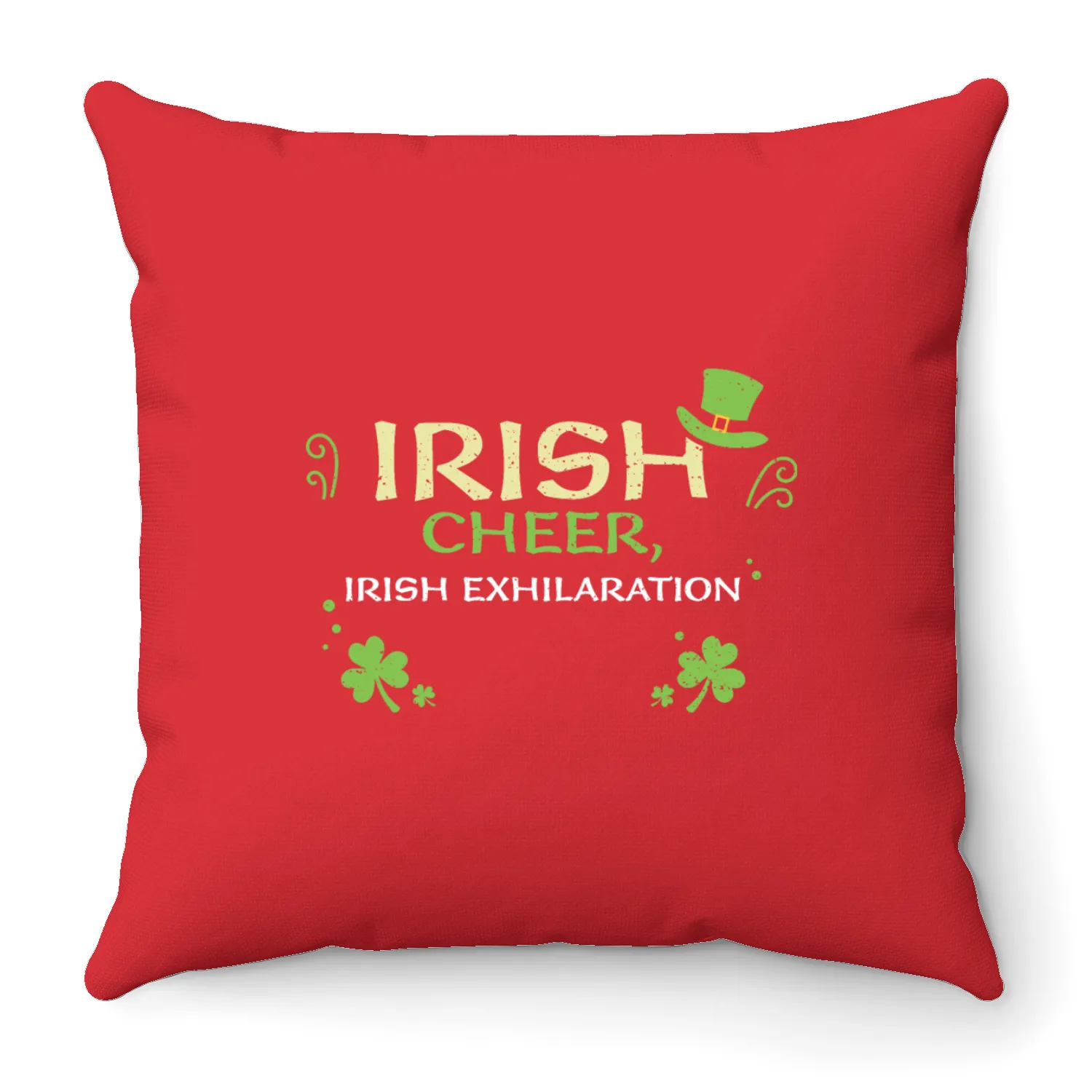 Irish cheer, Irish exhilaration Throw Pillows