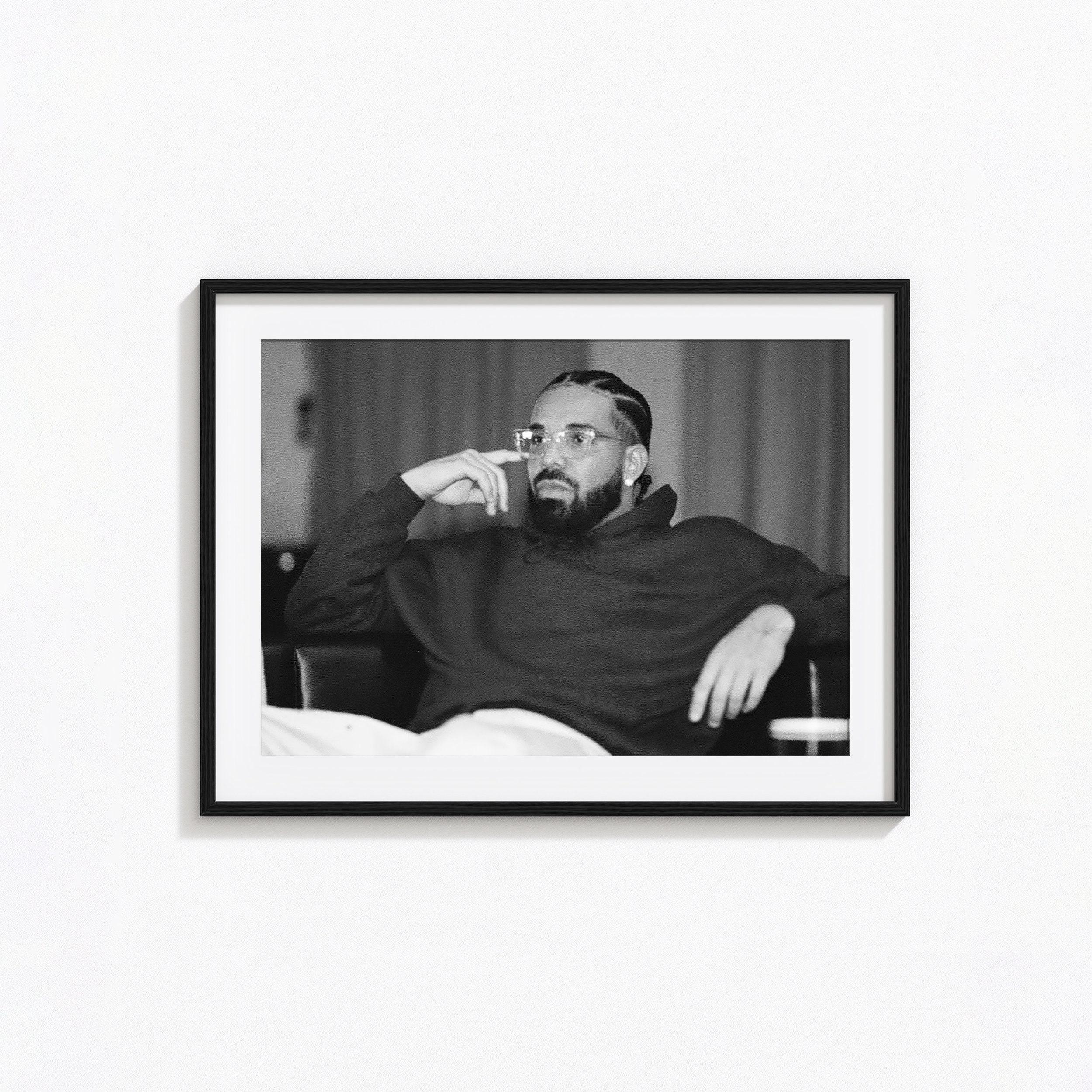 Drake Posters / Drake Black and White Wall Art, Music Poster, Home Decor, Photography Prints, Rapper Poster