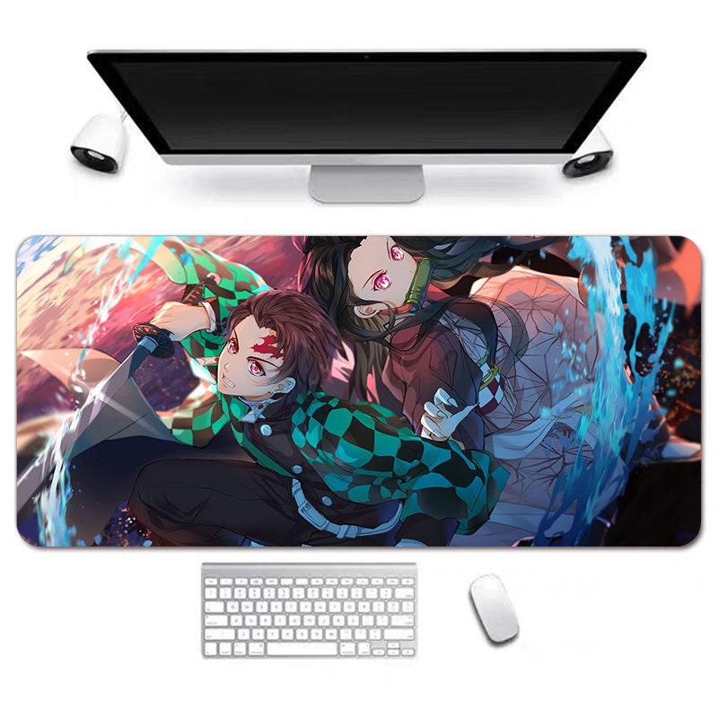Anime Desk Mat, Long Desk Mats, Aesthetic Gaming Mousepad, Anime Game Mats