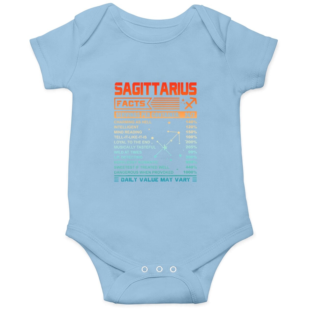 Birthday Sagittarius Facts Baby Bodysuit