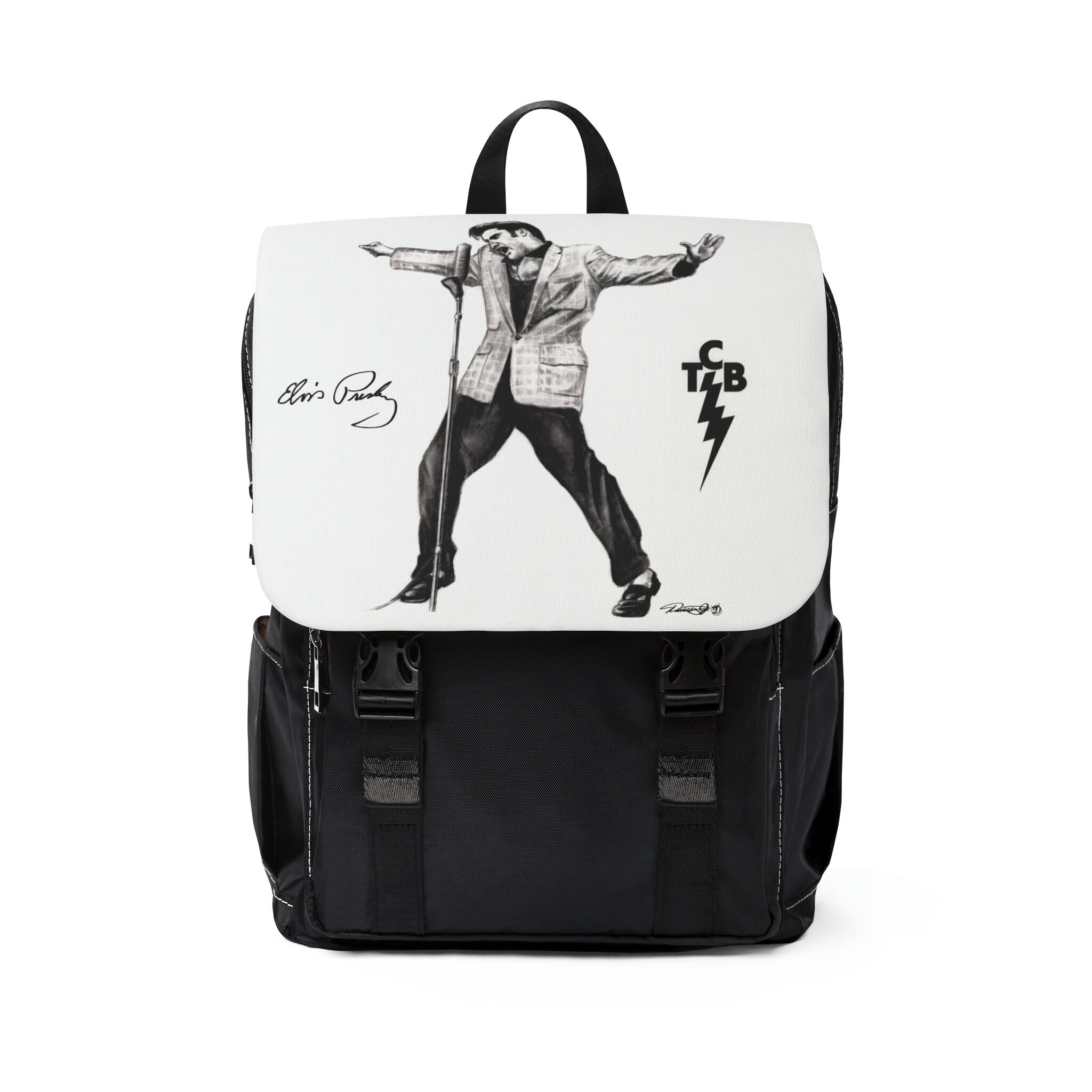 Elvis Presley Unisex Casual Shoulder Backpack