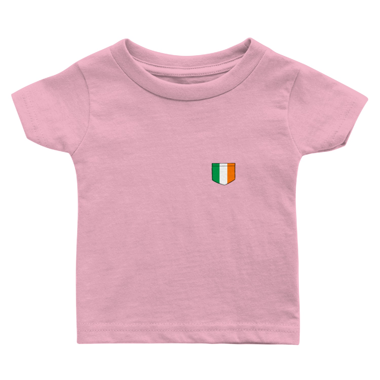 irish flag in a shape of a pocket Baby T Shirts