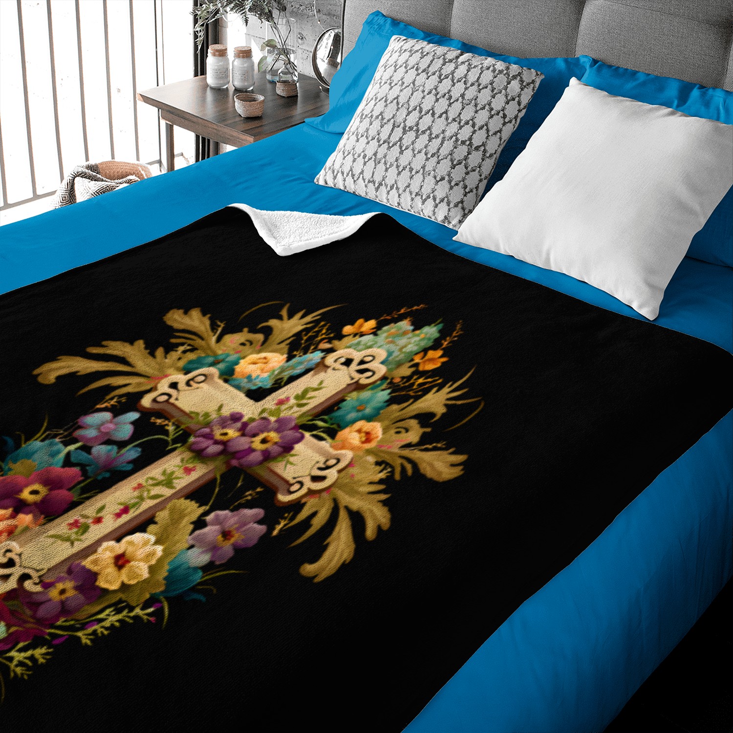 Jesus Cross Painting Baby Blankets
