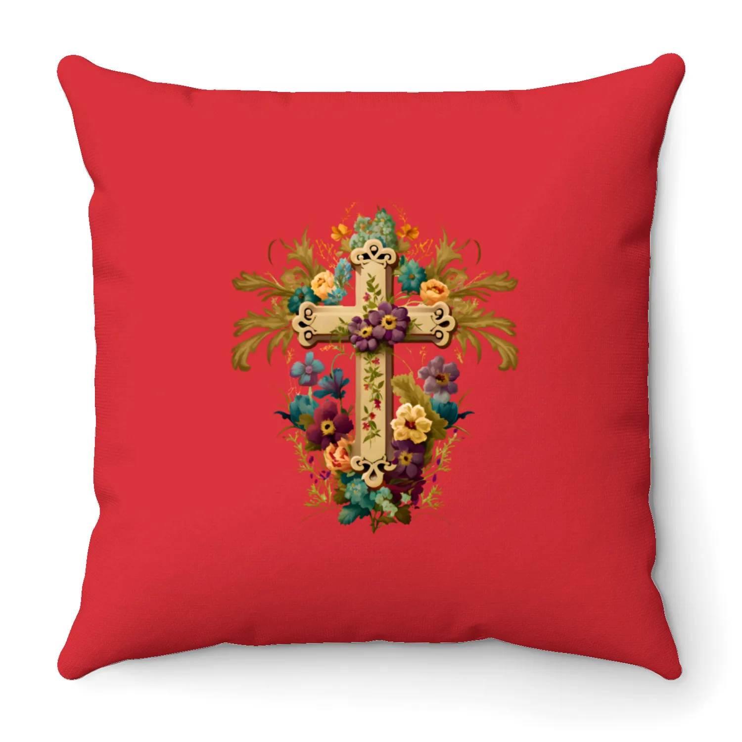 Jesus Cross Painting Throw Pillows