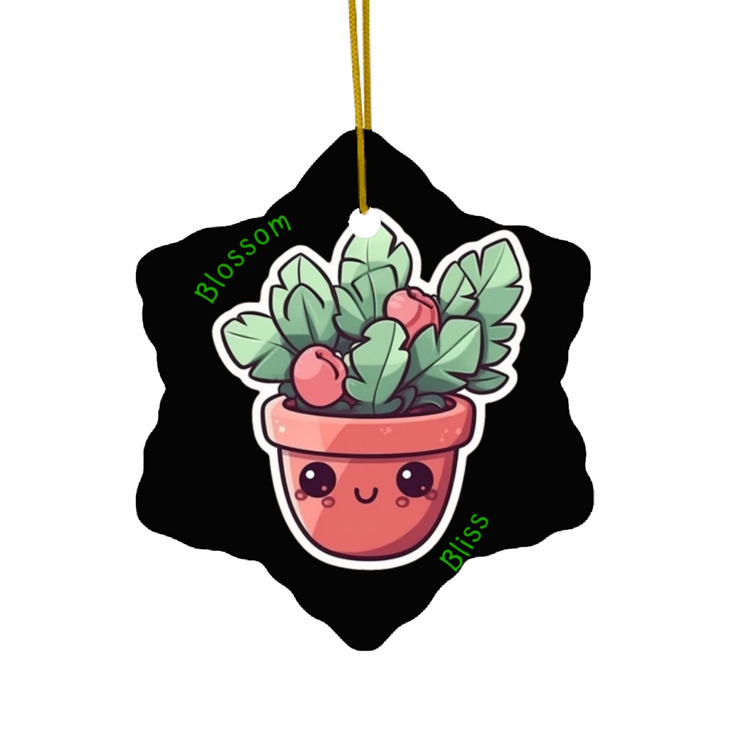Cute cartoon potted plant Ceramic Ornaments
