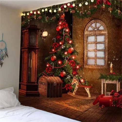 3D Christmas Childhood Tapestry