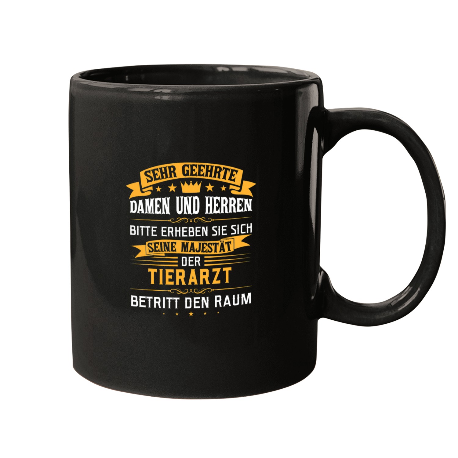 Mens His Majesty The Veterinarian Mugs