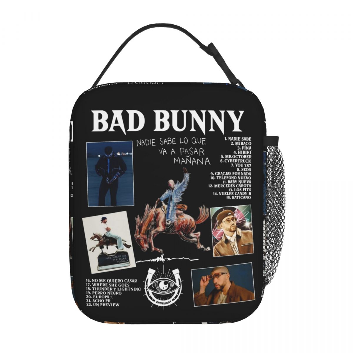 Bad Bunny Nadie Sabe Vintage Insulated Kids Lunch Bag