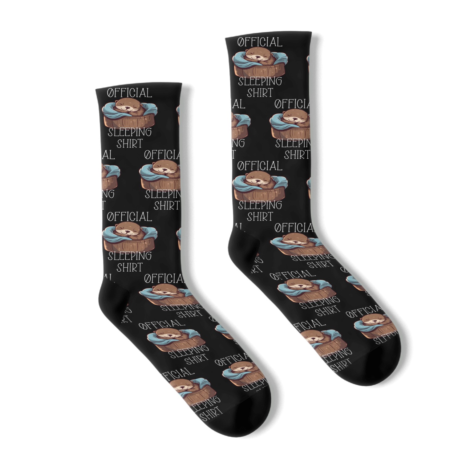 Official sleeping pajama Socks sea otter