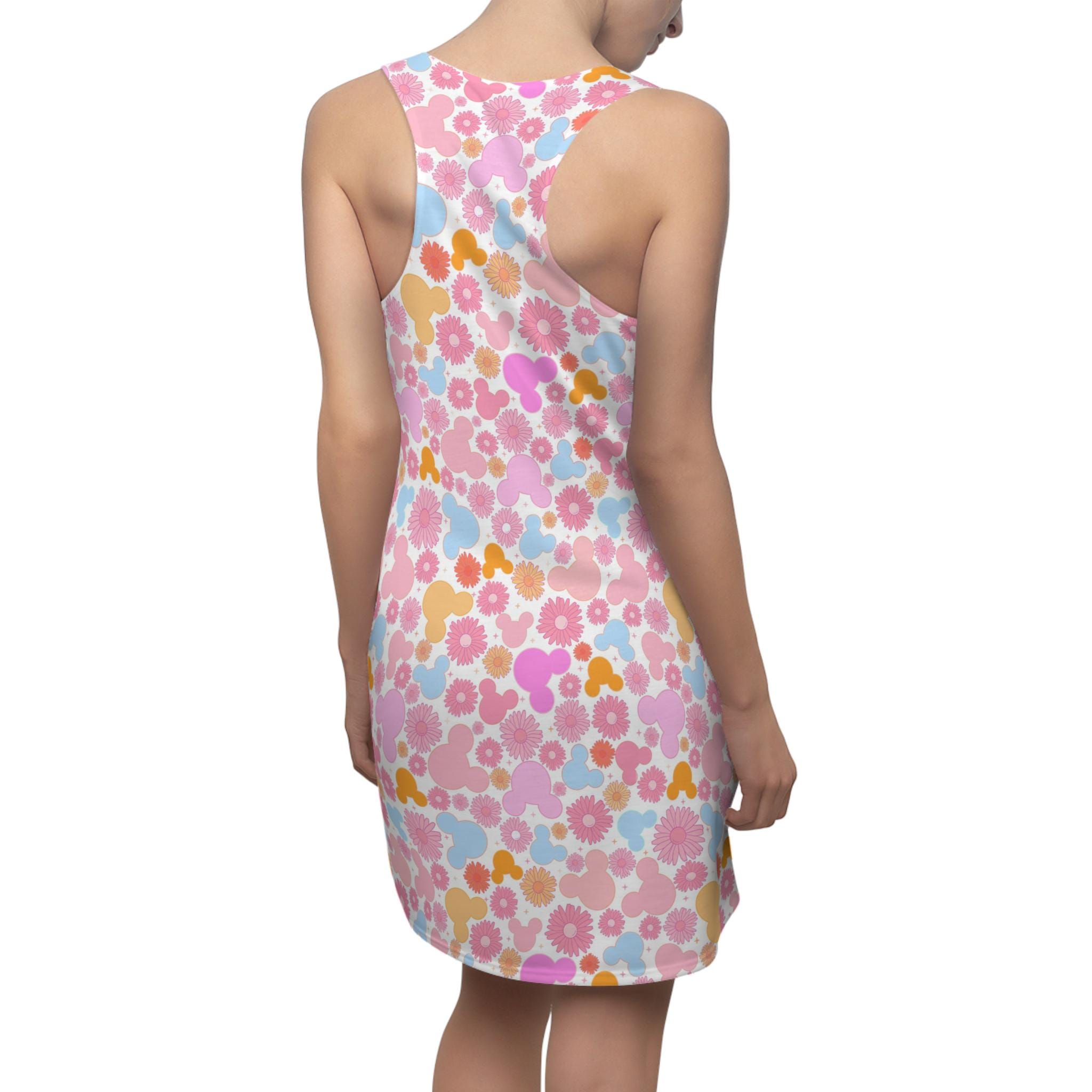 Floral Hippie Mouse - Women's Racerback Dress (Made in USA)