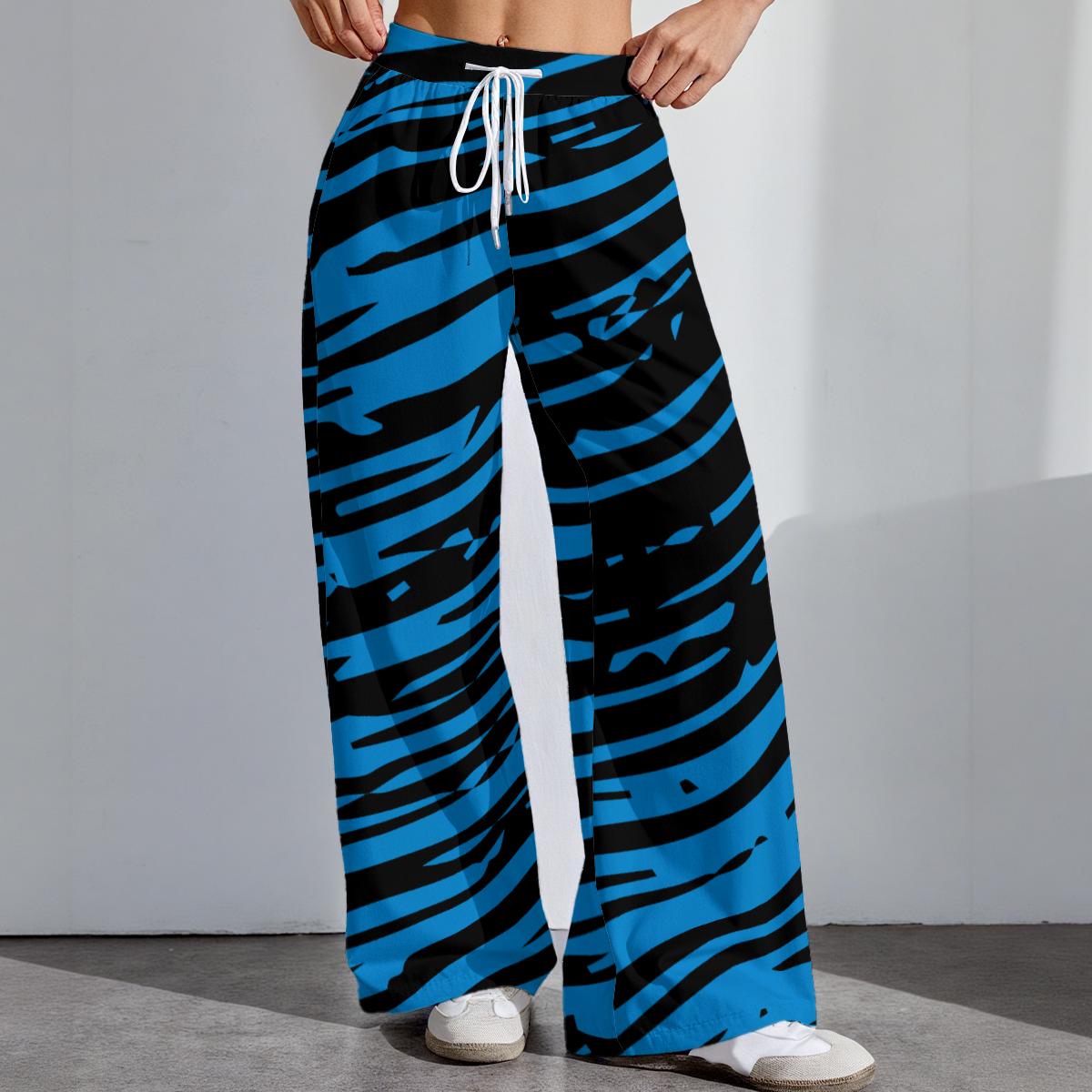 Panthers Football Women's Pajama Pants, Womens Game Day Athletic Bottoms