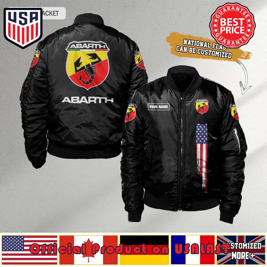 ABARTH CUSTOM FLAG BOMBER JACKET