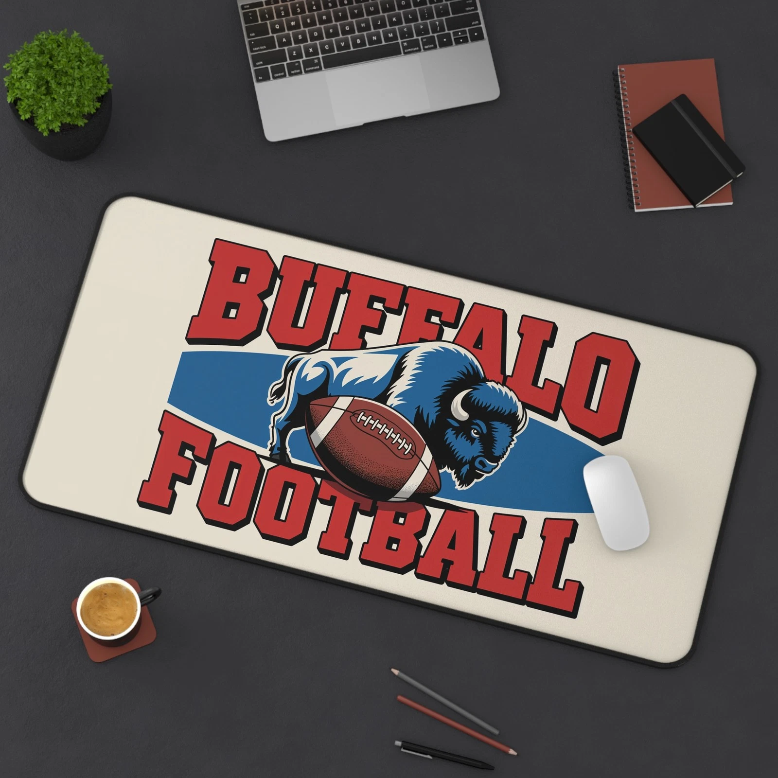 Buffalo Football High Def Print Non Slip Desk Mat Office Home football