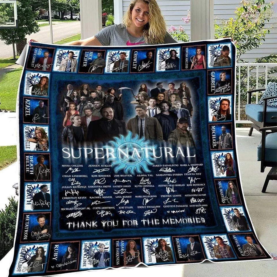 Supernatural Fleece Blanket Best Gift For Fans