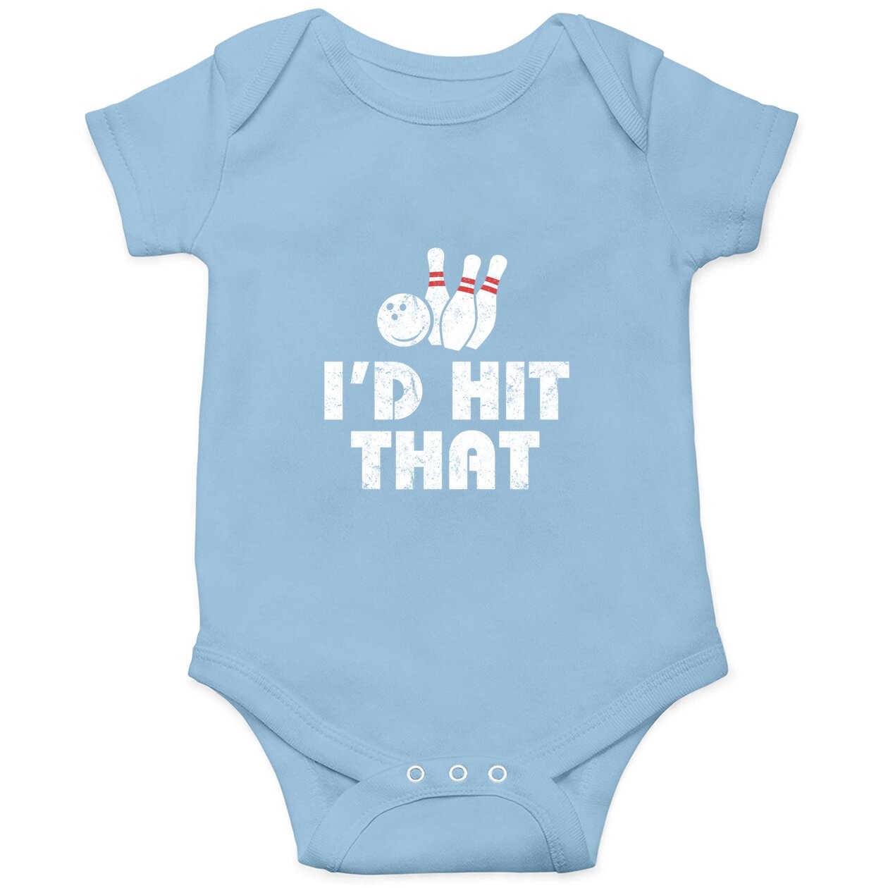 Bowling Baby Bodysuit - I'd Hit That - Vintage - Gift For Bowlers Baby Bodysuit