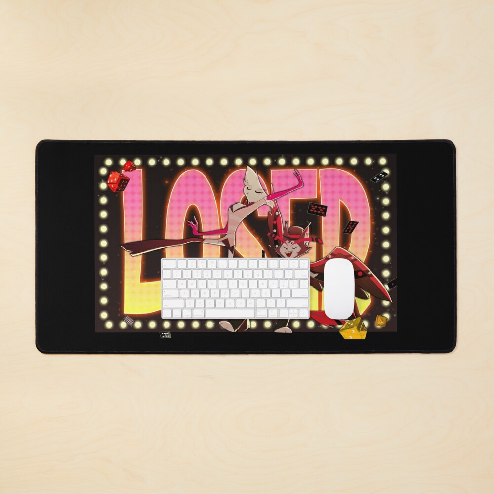 Loser Baby Hazbin Hotel Desk Mat, Hazbin Hotel Decor