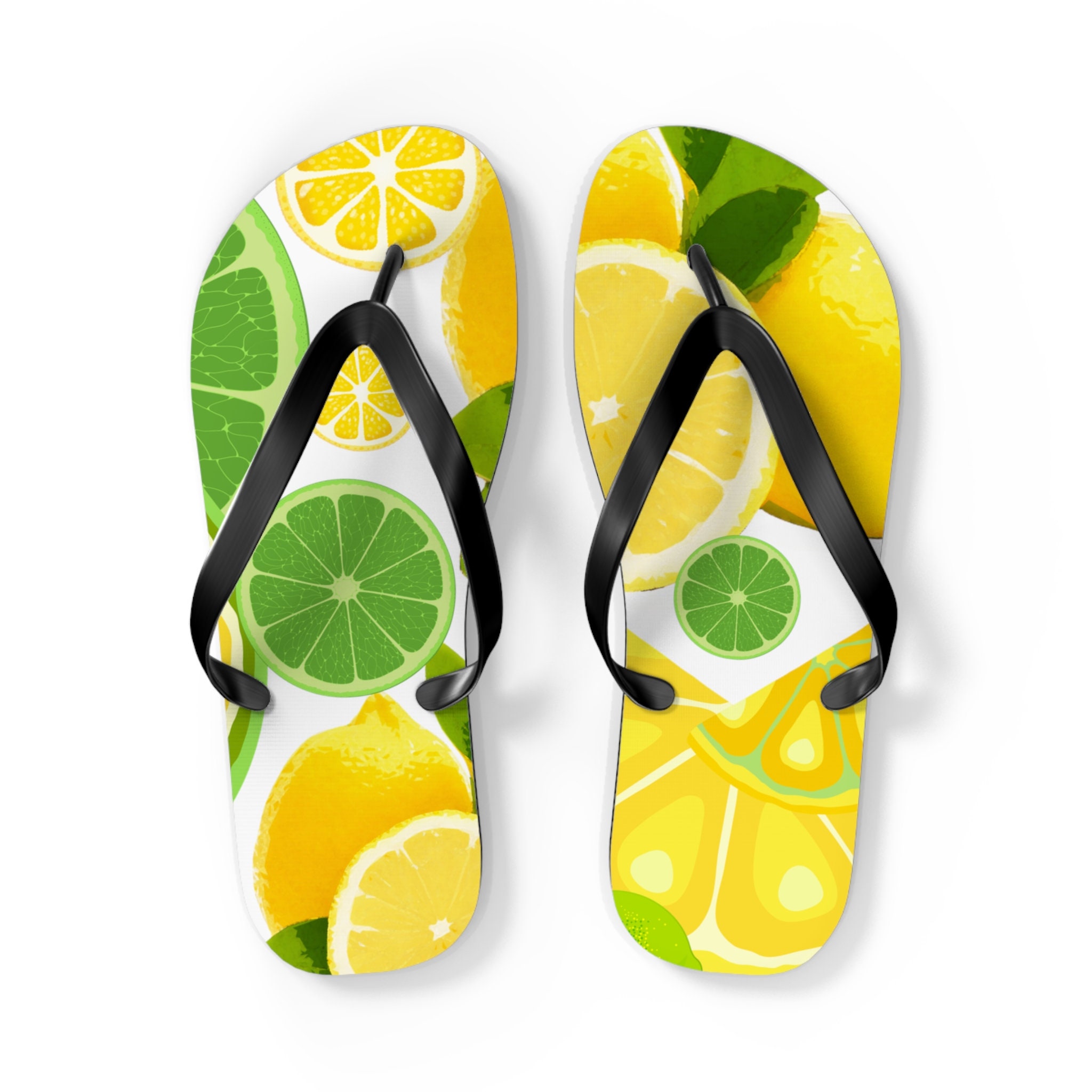 Yellow-Mellow Flip Flops pastel color flip flops, flowers flops, summer sandals, thong, summer slippers, tropic flip flops