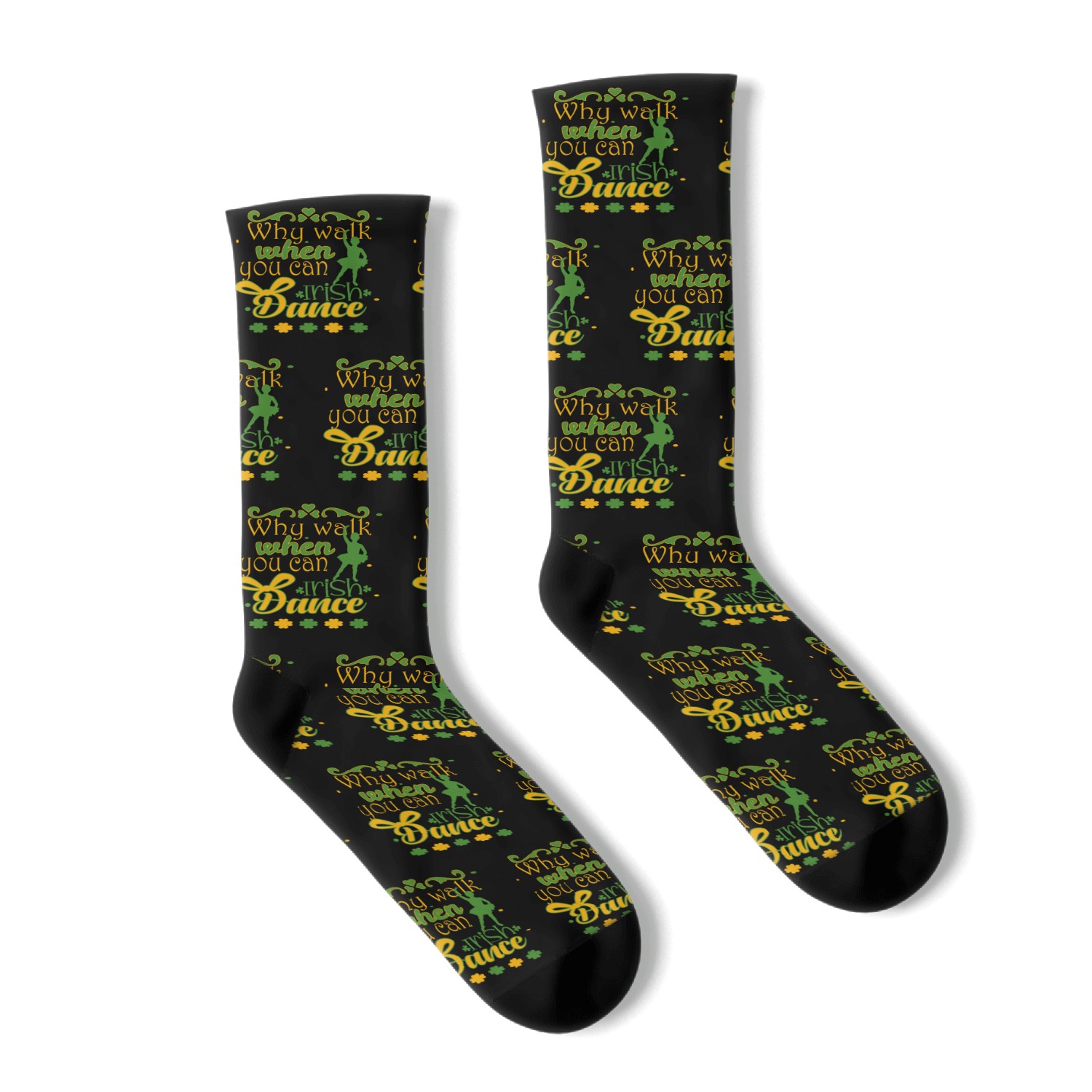 Irish Music Ireland Design for Irish Dancing Socks