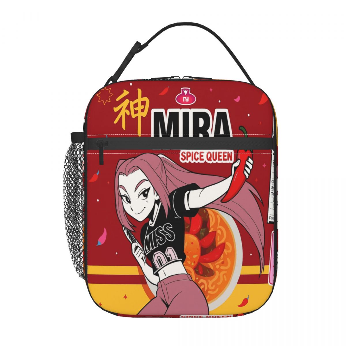 Kpop Demon Hunters Ramen Mira Thermal Insulated Kids Lunch Bag