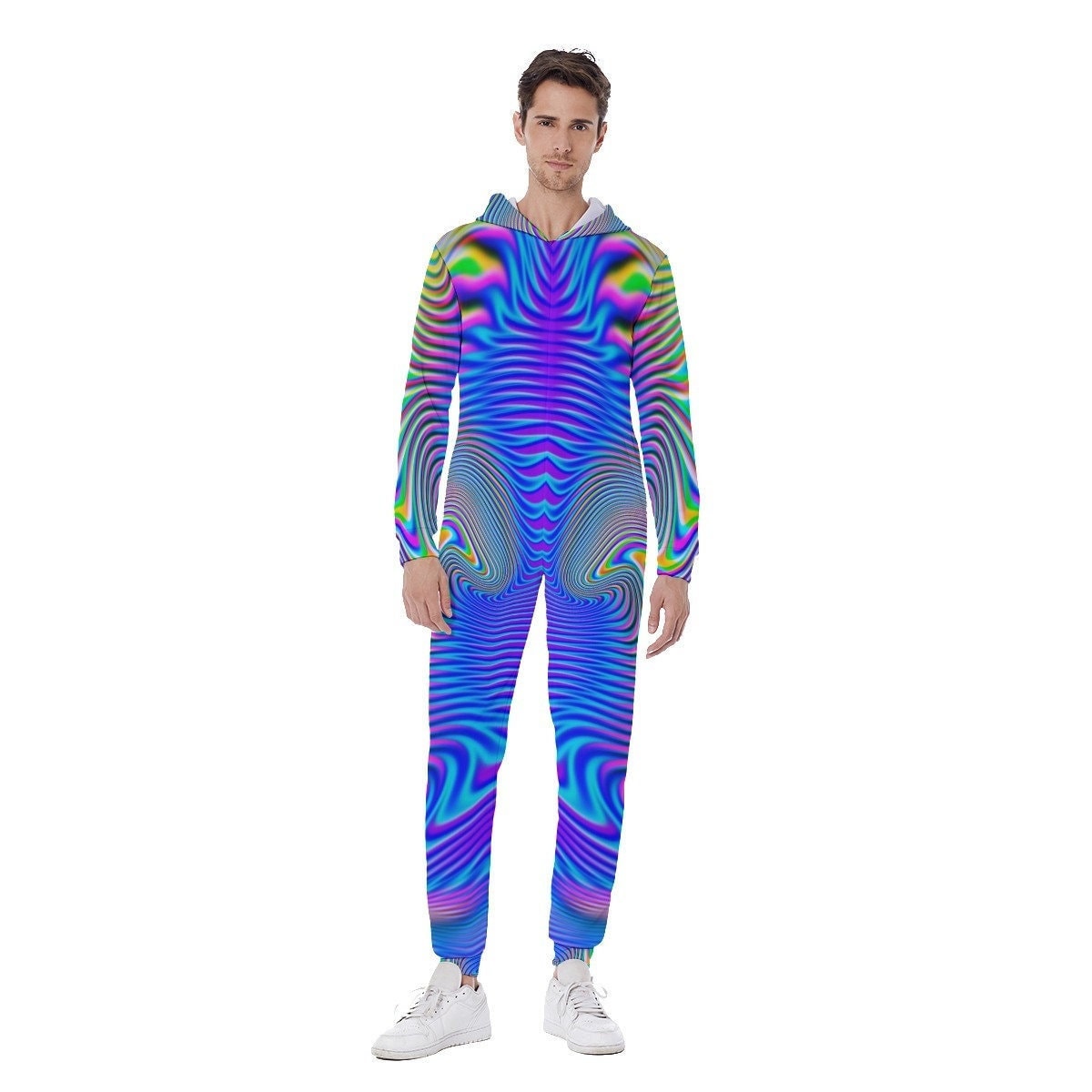Holowave Men's Hooded Jumpsuit / Bodysuit / Onesie