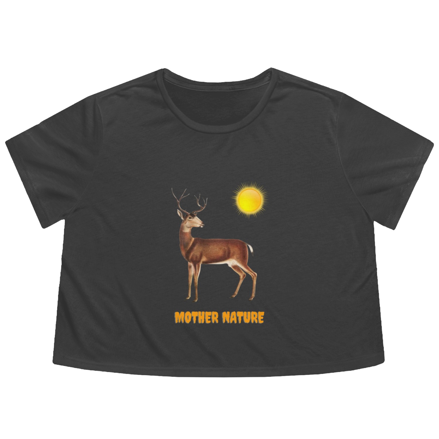 Mother nature Flowy Cropped Tees
