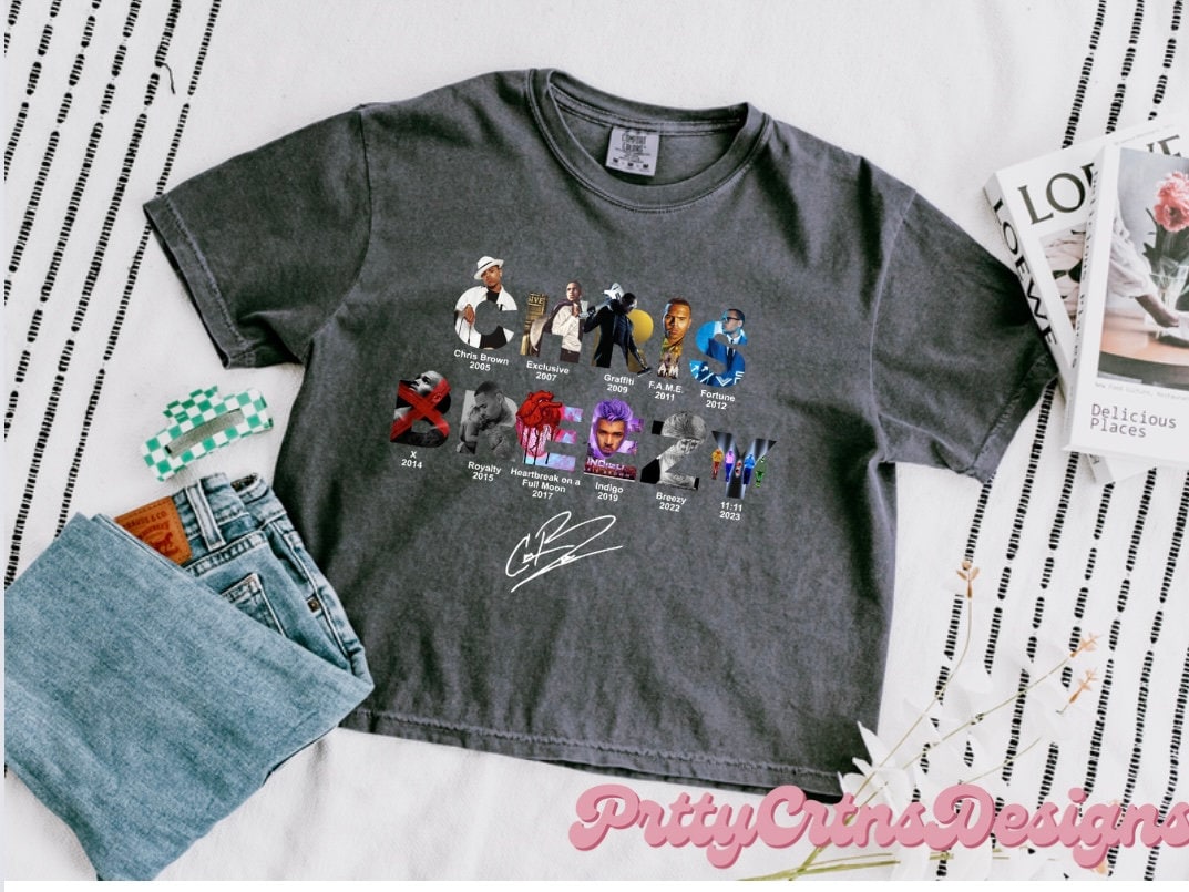 Chris brown shirt | 11:11 chris brown concert merch Crop top | chris brown 2024 tour | chris brown concert merch | gifts for Chris brown fans