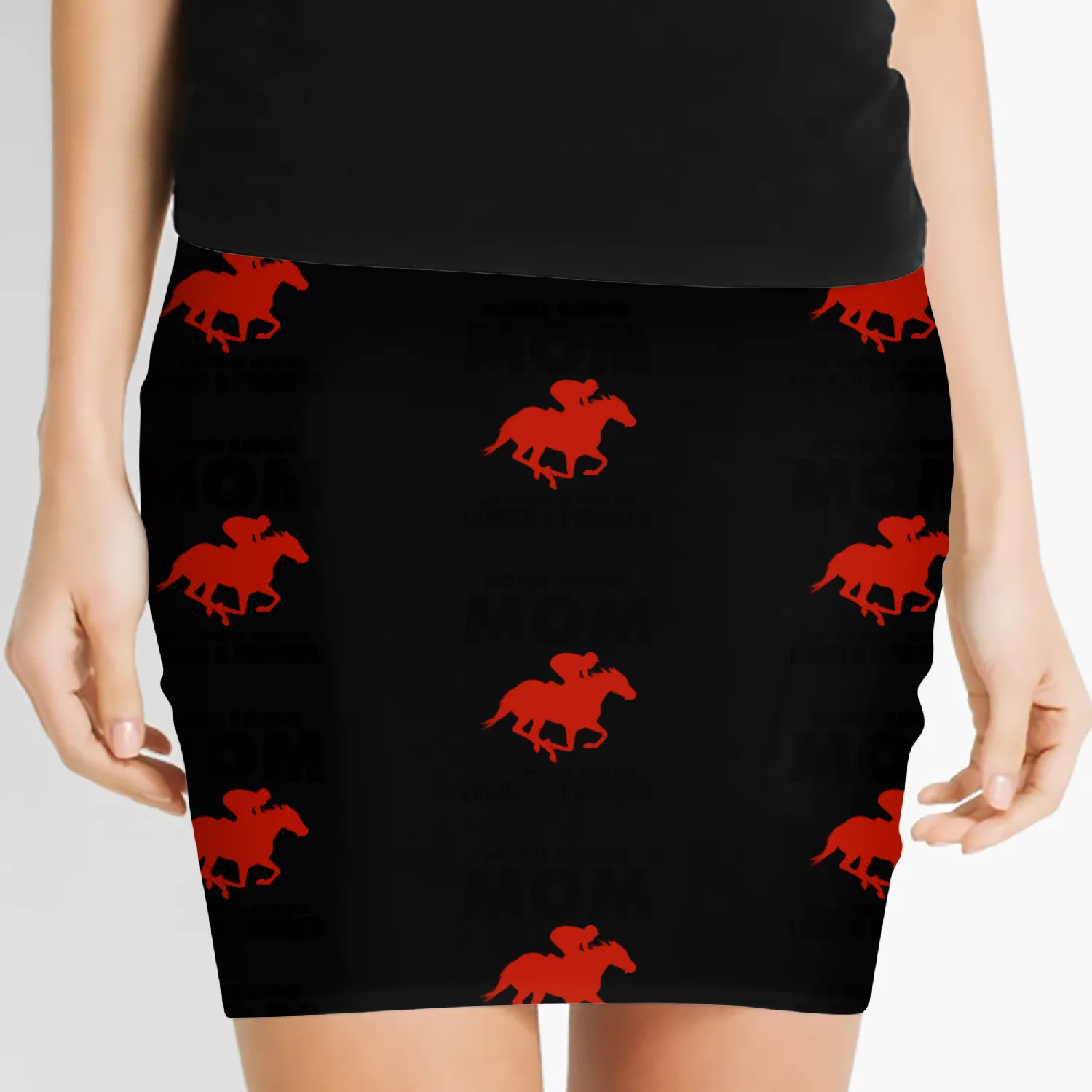 Barrel Racer Racing Horse Riding Mom Mothers day Women's Mini Skirts