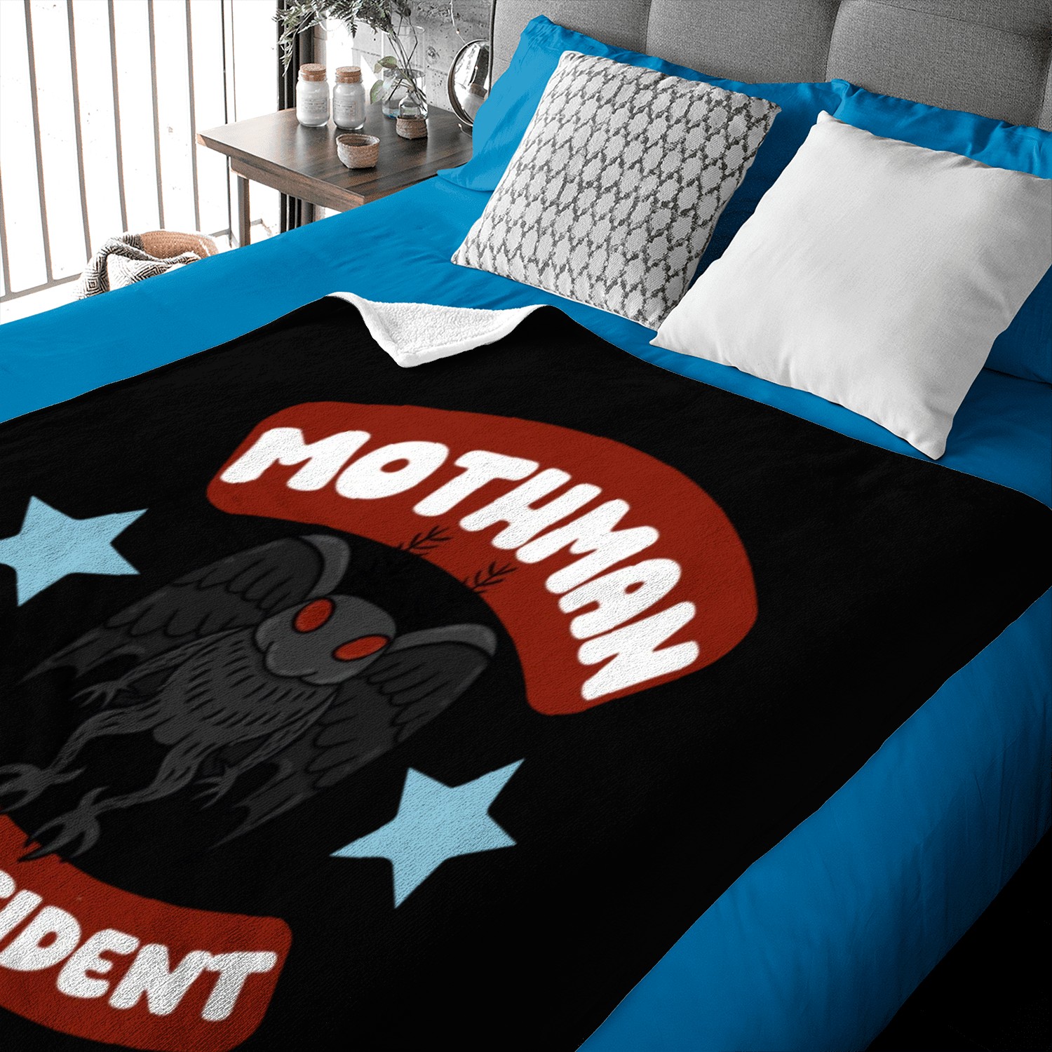 Mothman USA Election Campaign Politics 2024 Baby Blankets