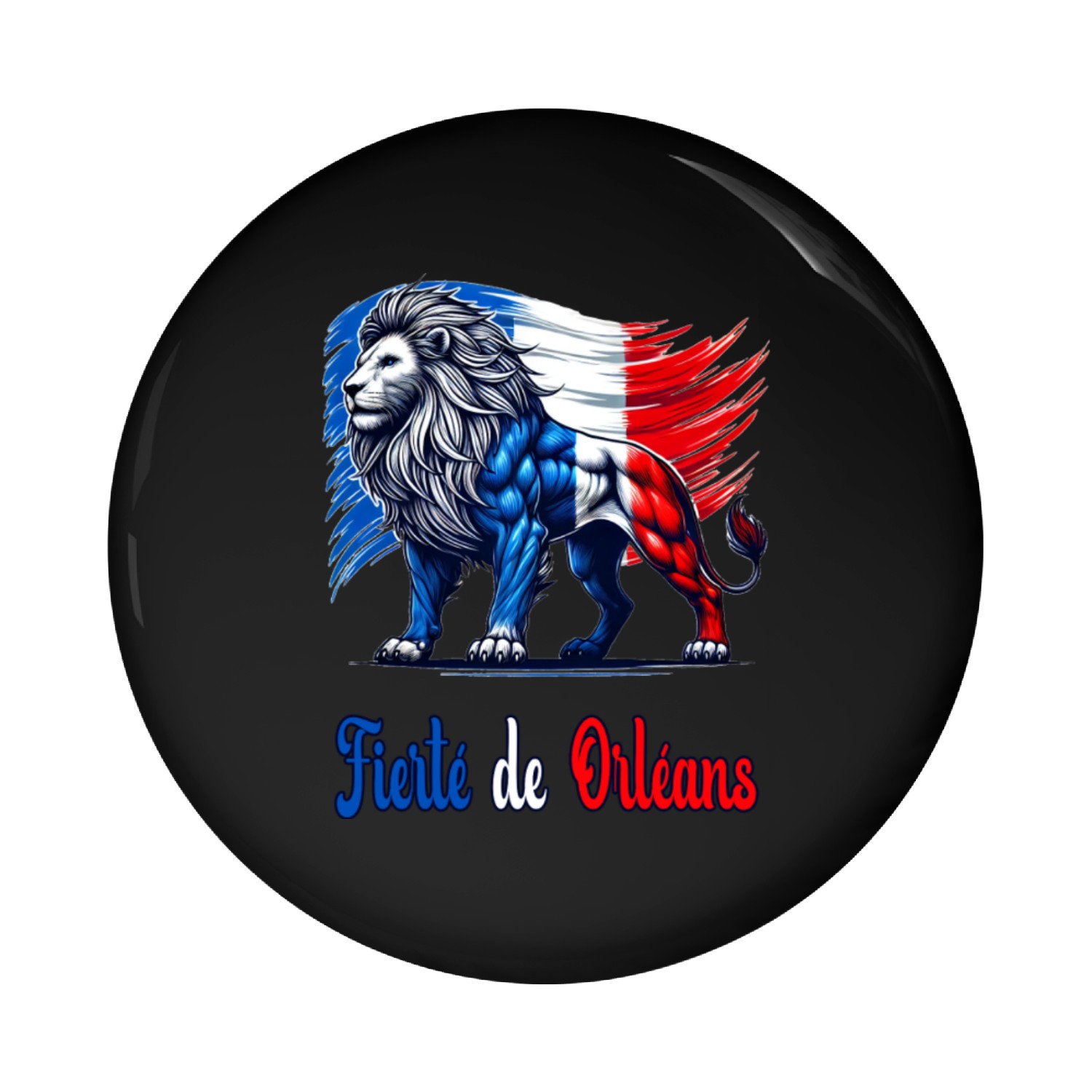 The pride of Orléans flag design Pin Buttons