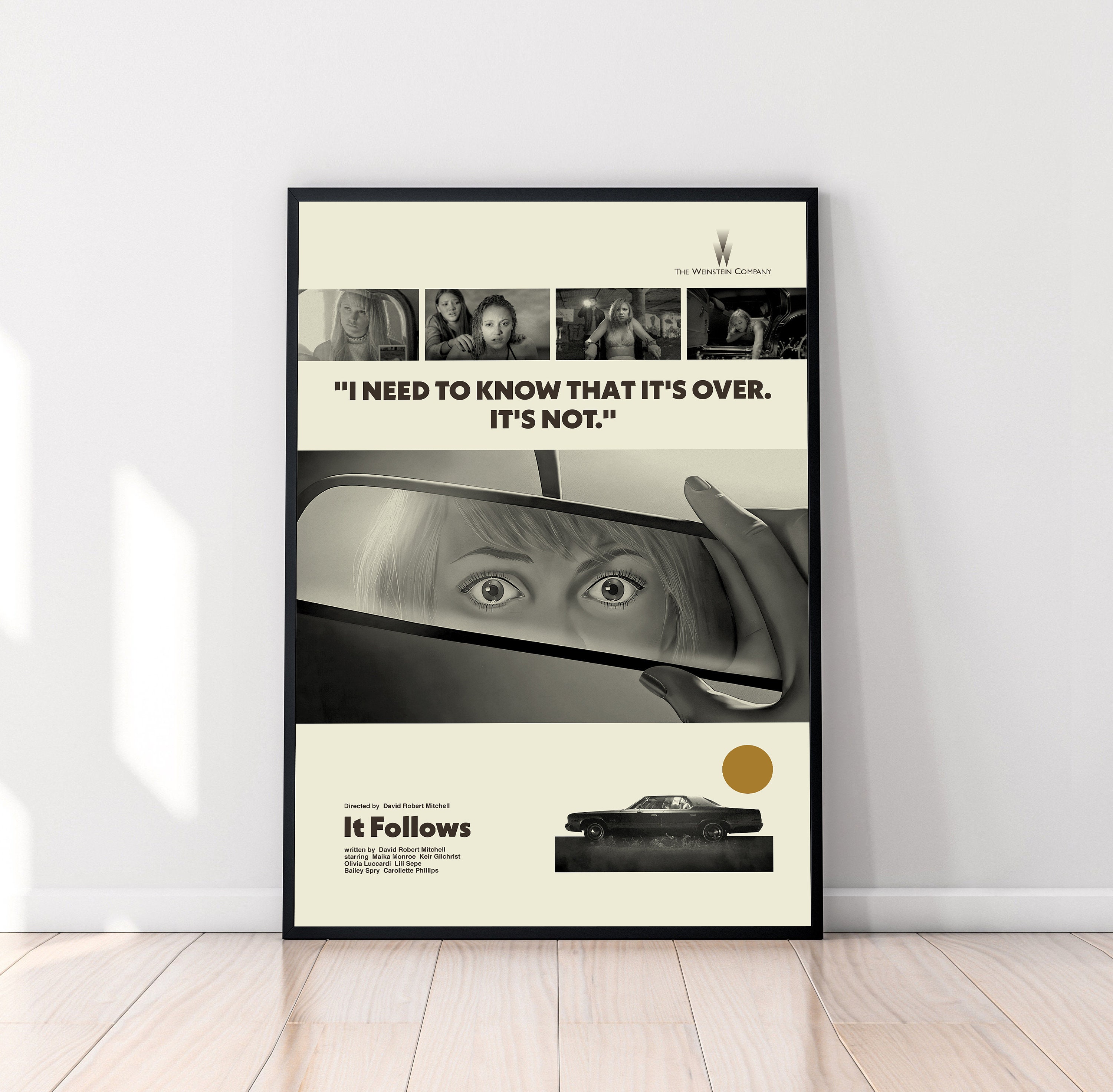It Follows Poster, It Follows Movie, David Robert Mitchell, Midcentury Art, Minimalist Art, Movie Poster