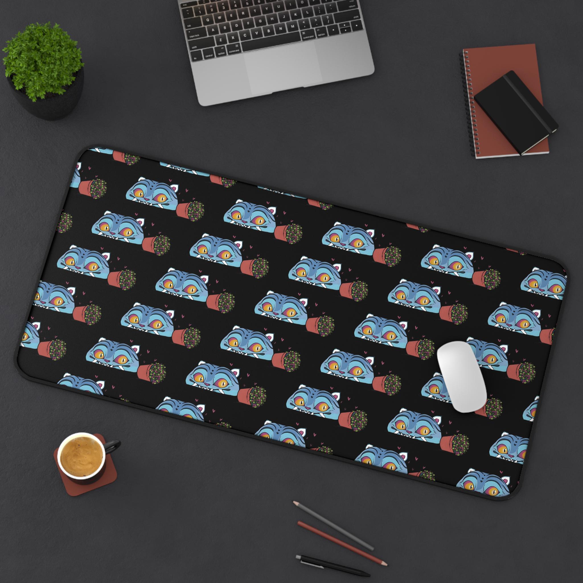 Derpy Desk Mat Kpop Demon Hunters Mouse Pad, Cute Tiger Gaming Mat, Fun Desk Decor Gift