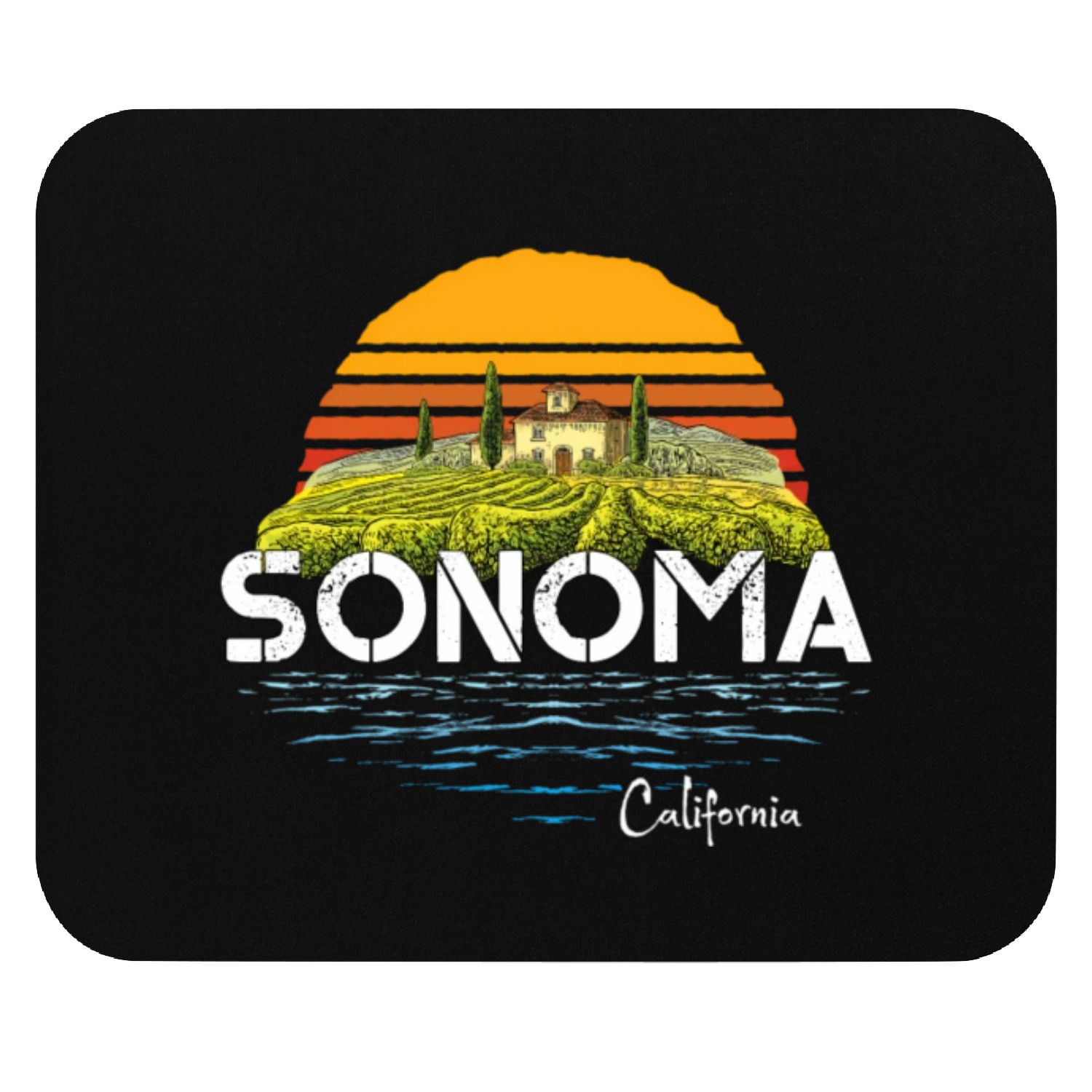 Sonoma Valley Winery California Mouse Pads