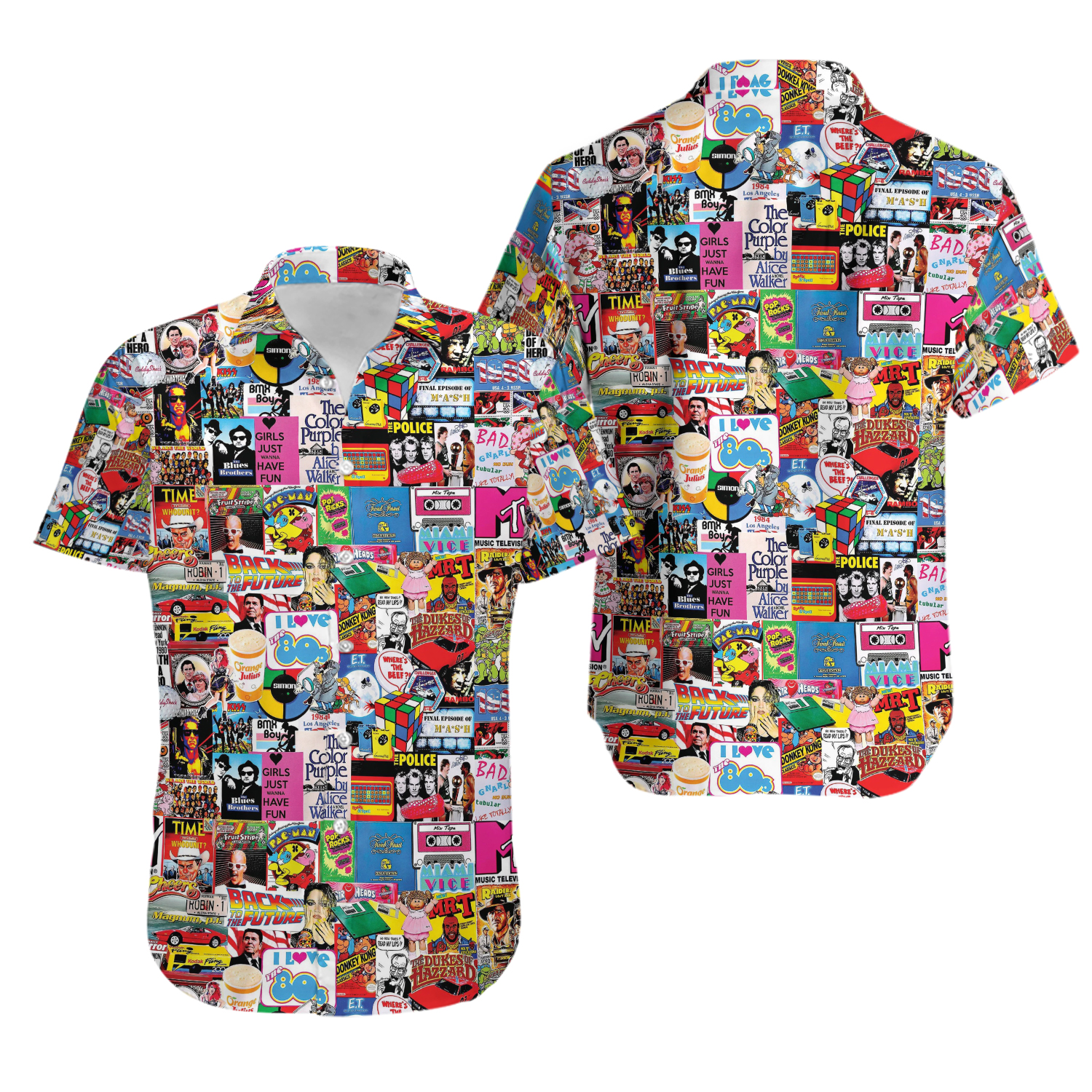 I Love The 80s Nostalgia Retro Hawaiian Shirt