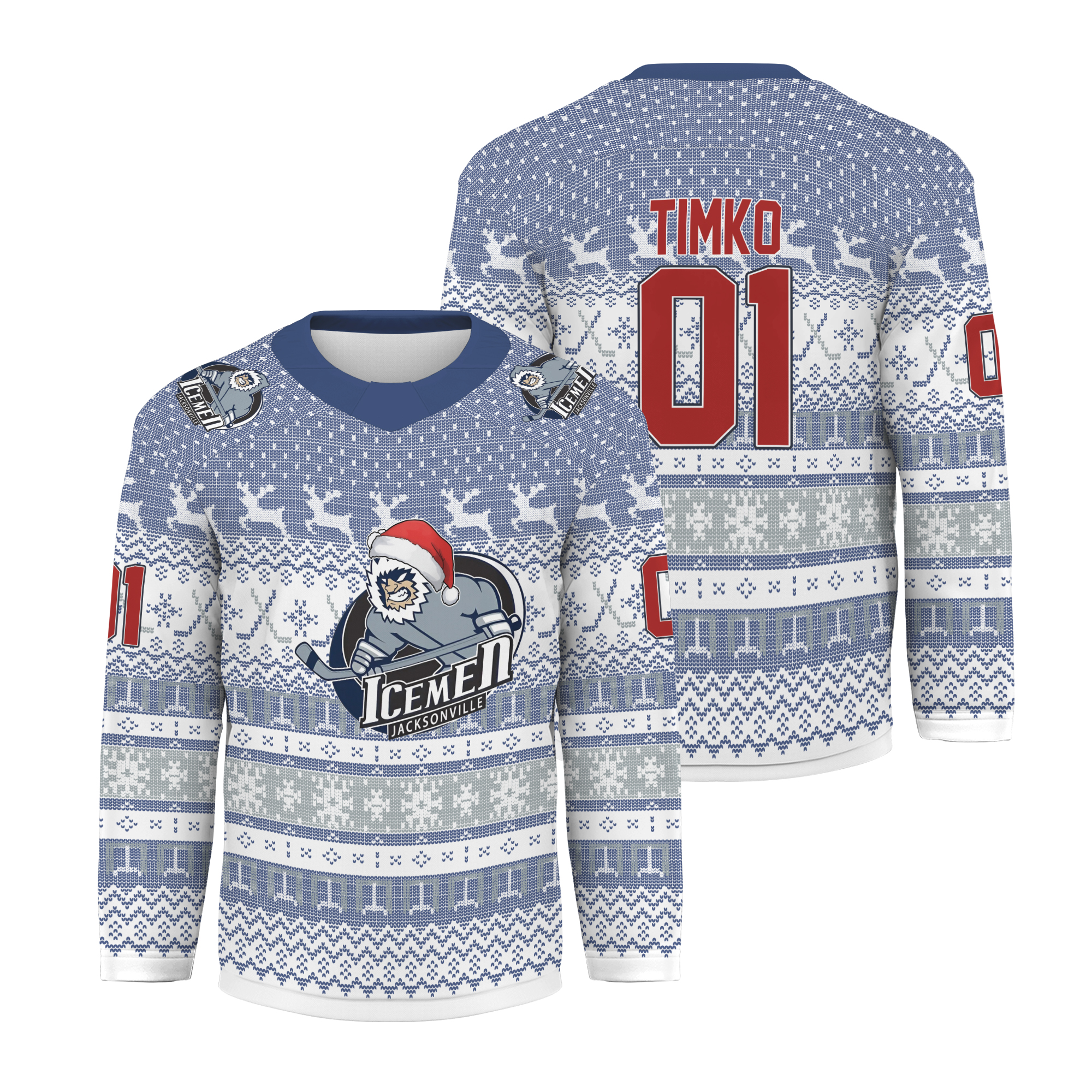 Personalized Jacksonville Icemen Special Christmas Hockey Shirt