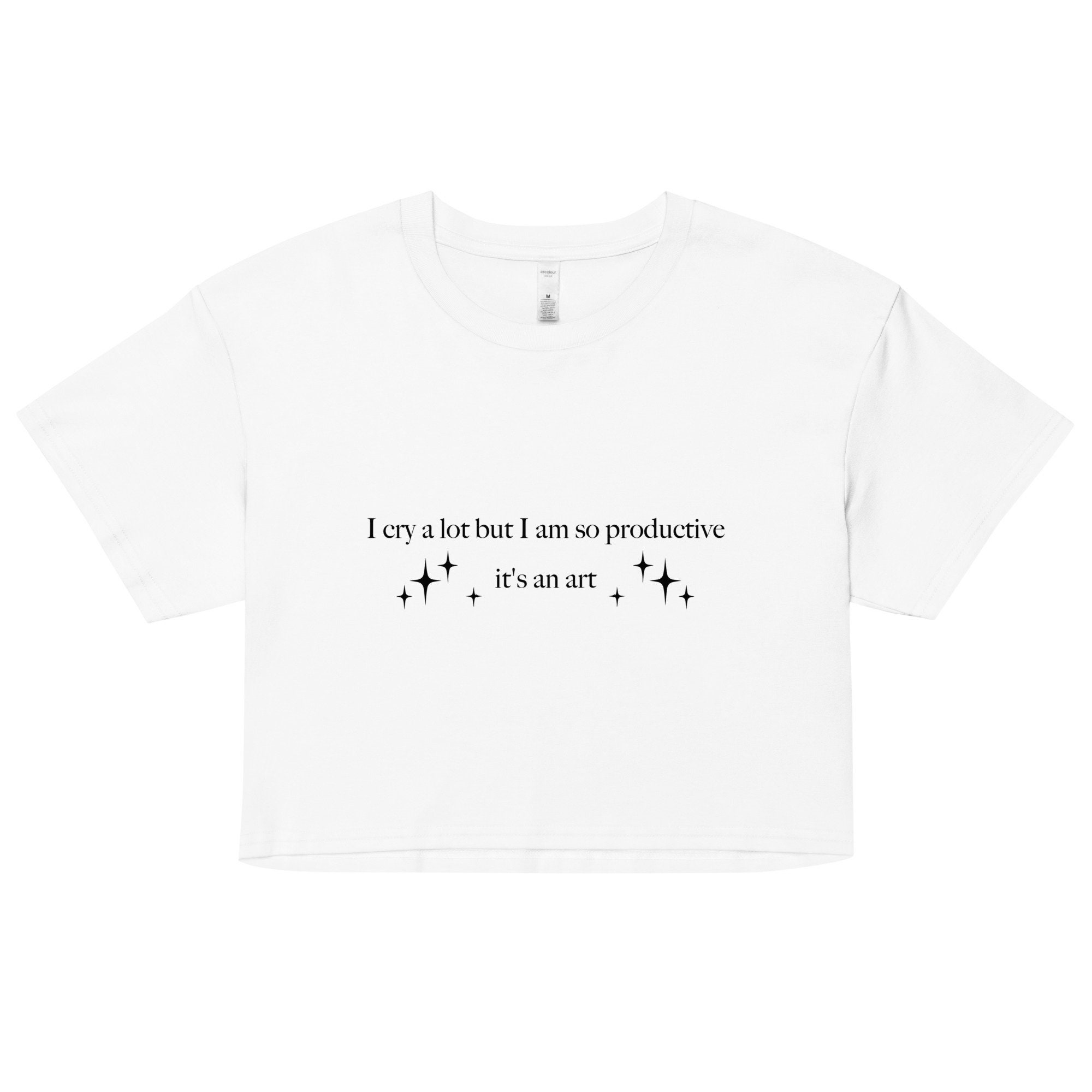 I cry a lot but I am so productive TTPS Crop Top Swift