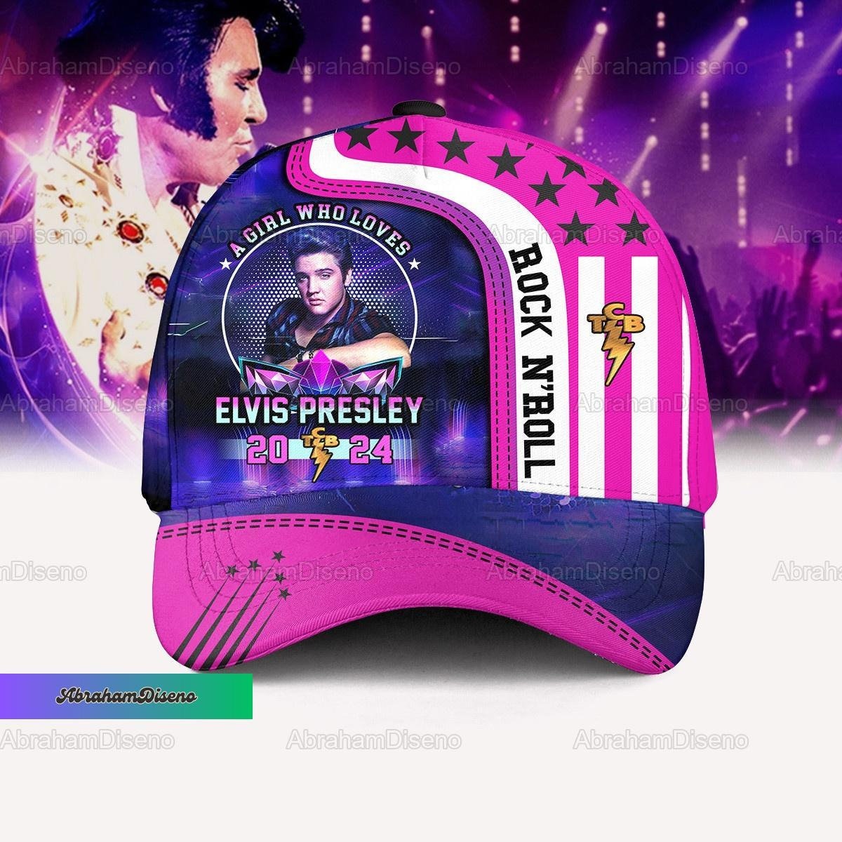 Elvis Presley Cap, Elvis Presley 2024 Classic Cap, King Of Rock N Roll Hat, 2024 Tour Merch, Elvis Presley Snapback Hat, Elvis Fan Gift