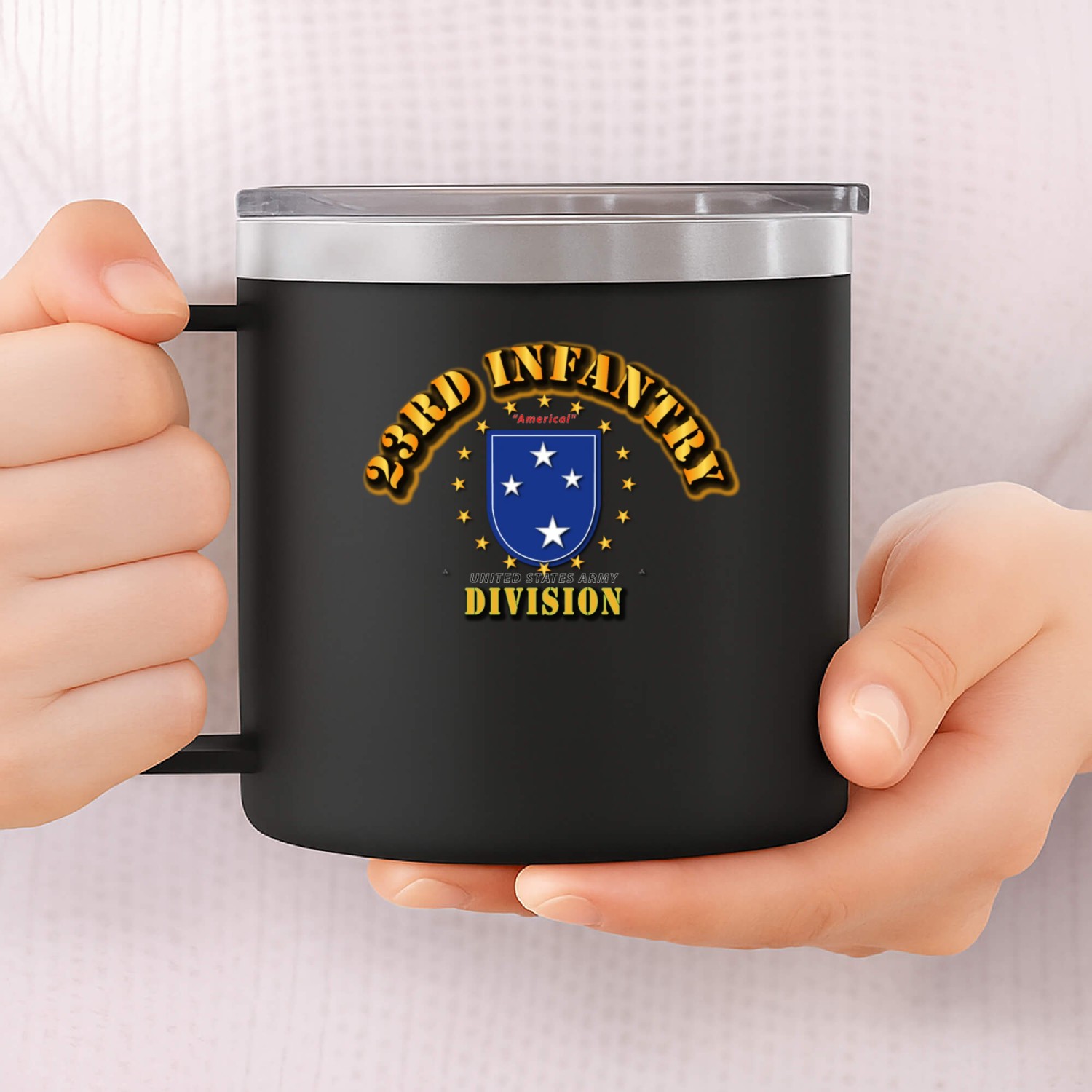 Army 23rd Infantry Division Americal Division 14oz Stainless Steel Tumblers