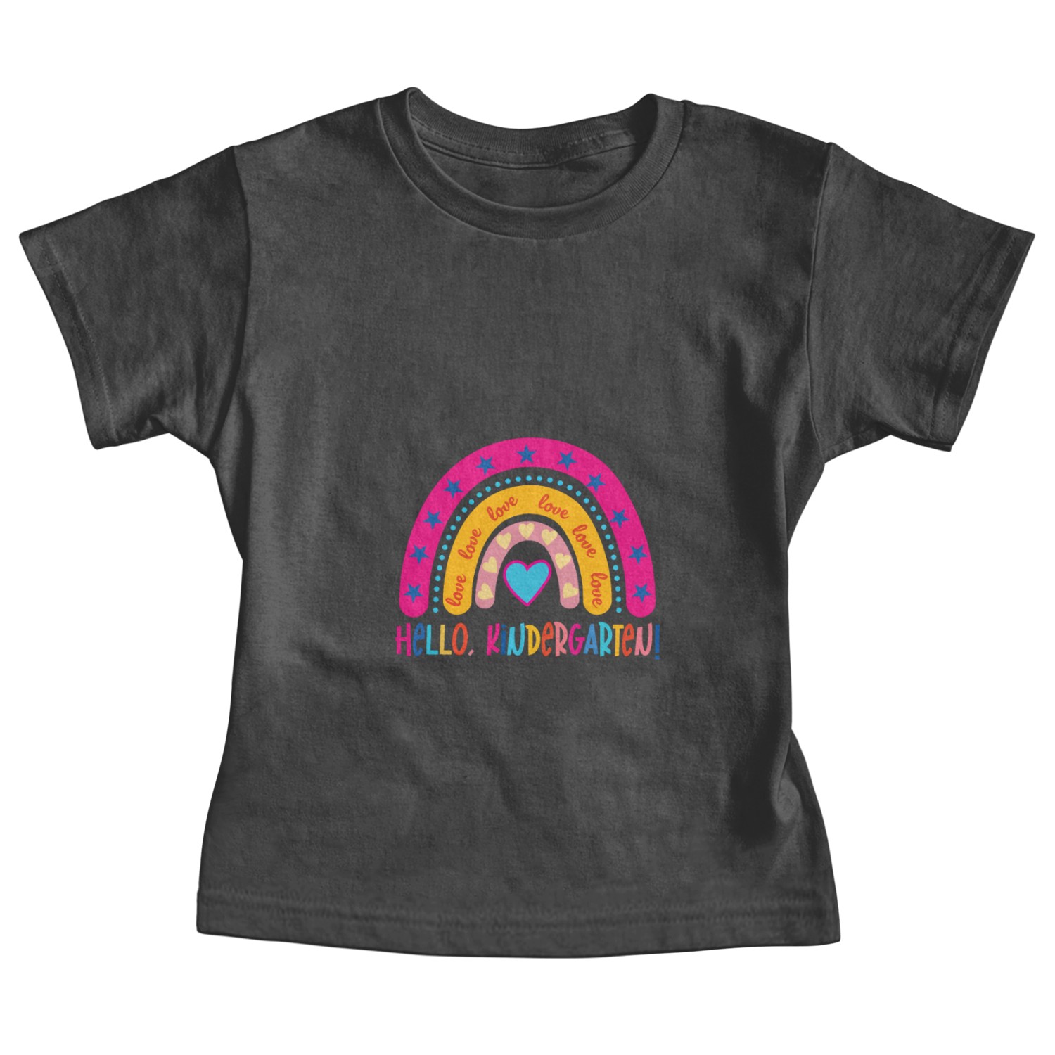 Hello Kindergarten outfit Rainbow First Grade Baby Tees