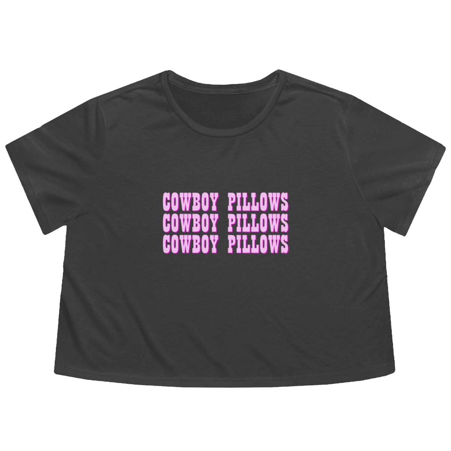 Cowboy Pillows Western Cowgirl Cowboy Pillows Flowy Cropped Tees