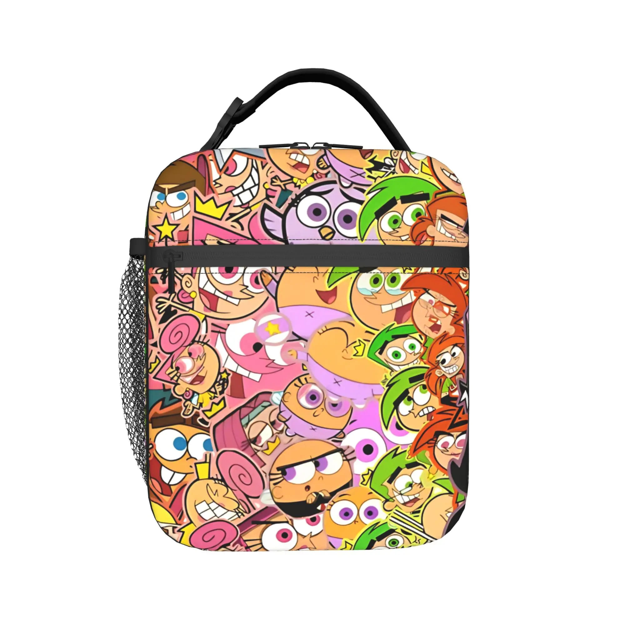 The Fairly Odd Parents Kids Thermal Insulated Lunch Bag, Portable Cooler Bag for Picnics, School and Work