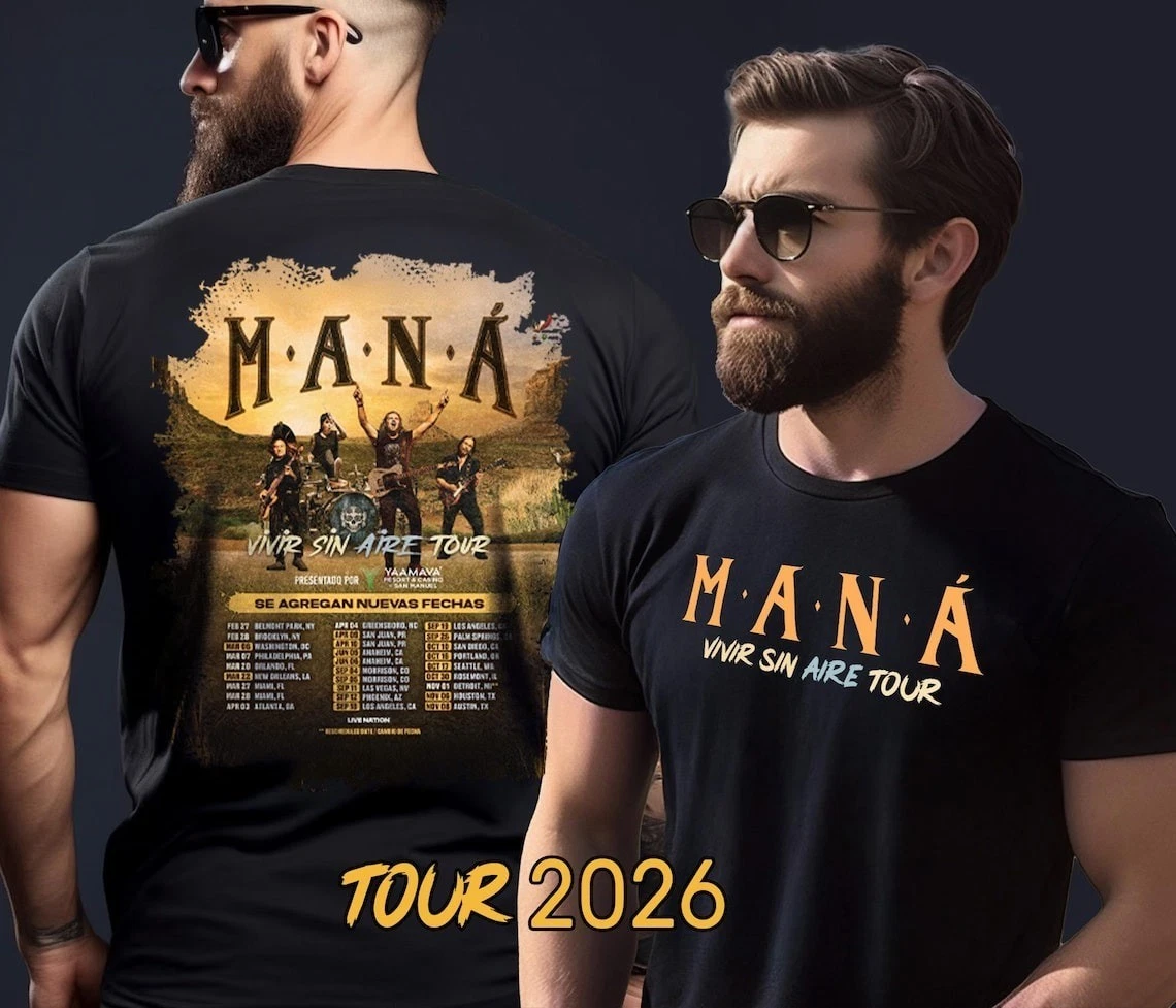Mana Tour 2026 Unisex Double Sided T-Shirt