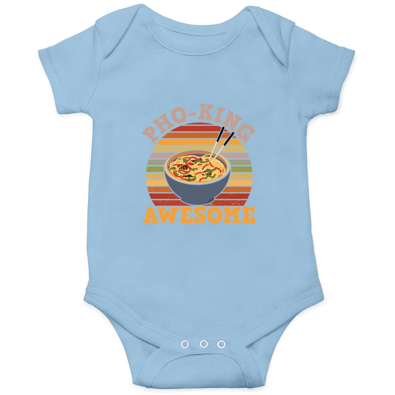 Vietnamese Food Humor Pho King Awesome For Asian Food Fans Baby Bodysuit
