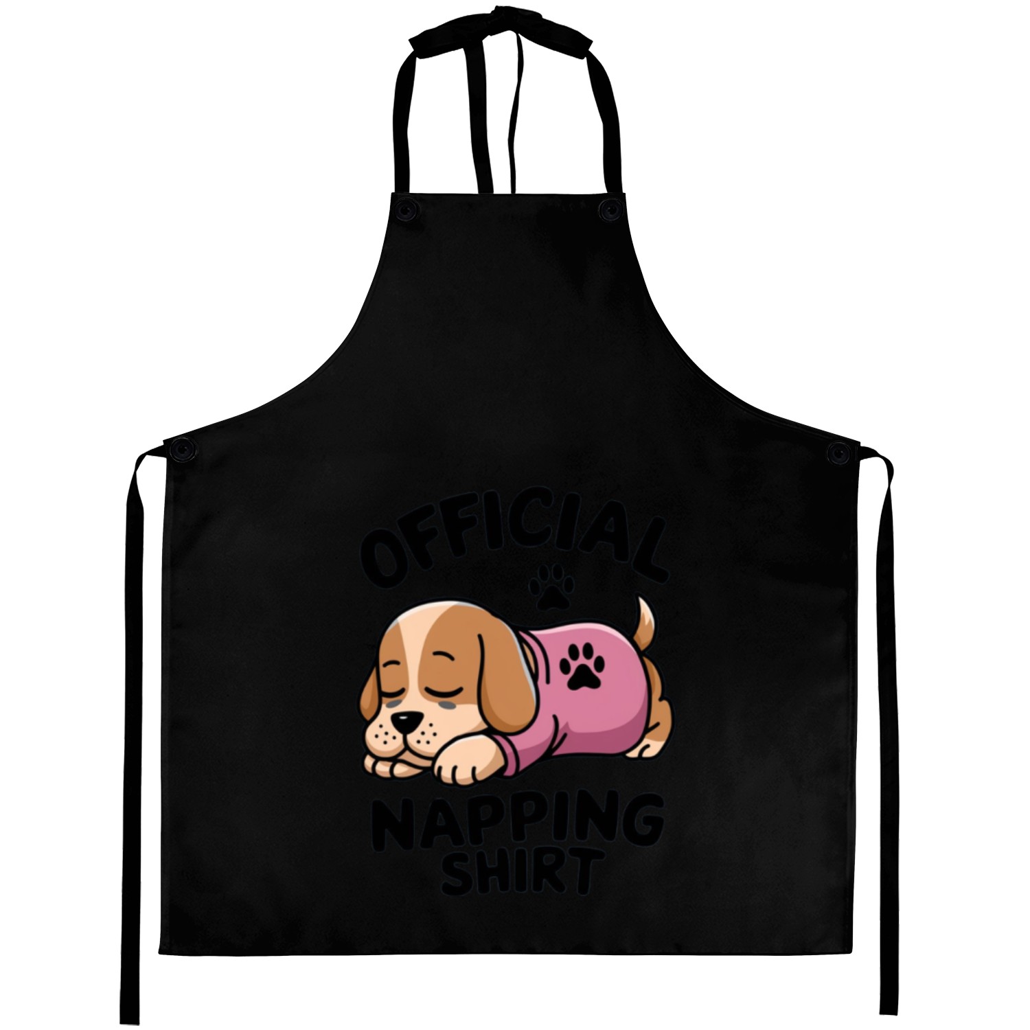 Charming Sleeping Puppy Napping Aprons