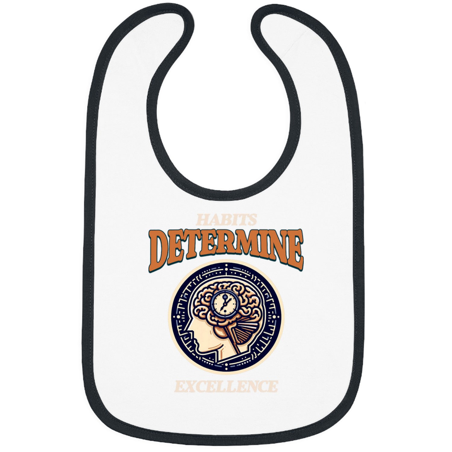 Habits Determine Excellence Perfecting Practice Pattern Bibs