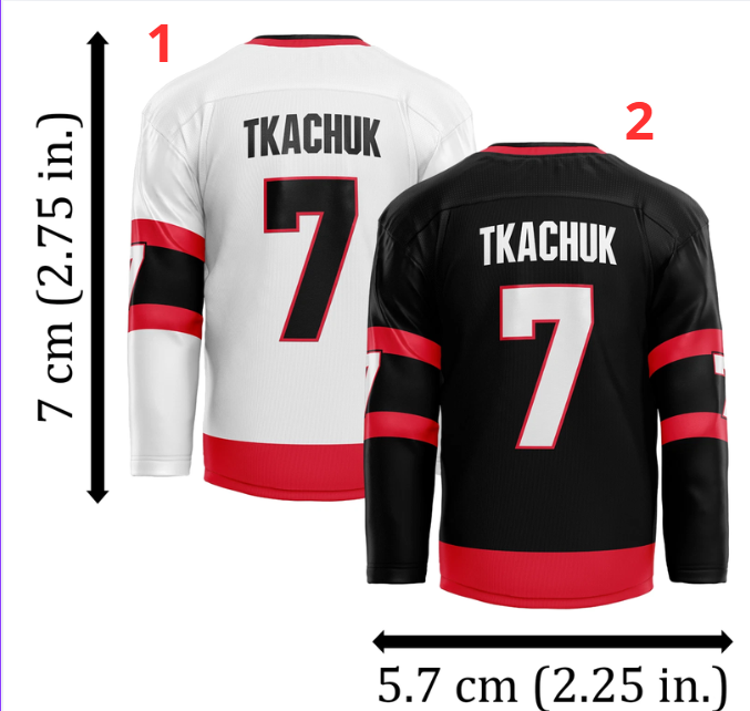 Ottawa Hockey Jersey Size XS-5XL Fanmade
