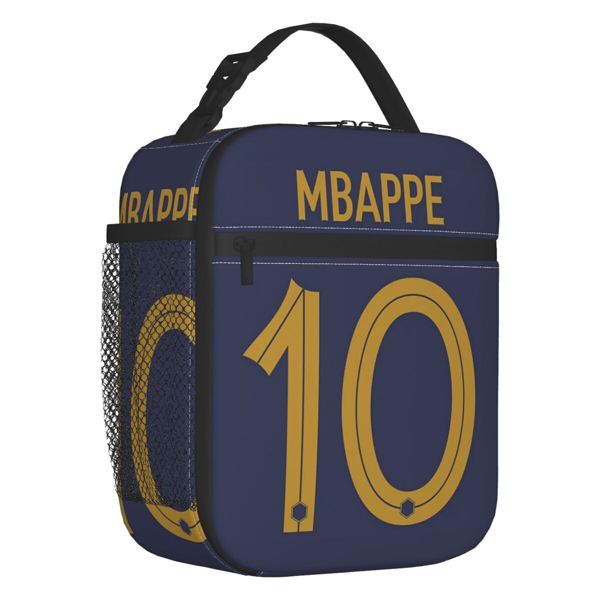 Mbappe Soccer Thermal Insulated Lunch Bag Kids French KM Football Portable Food Container